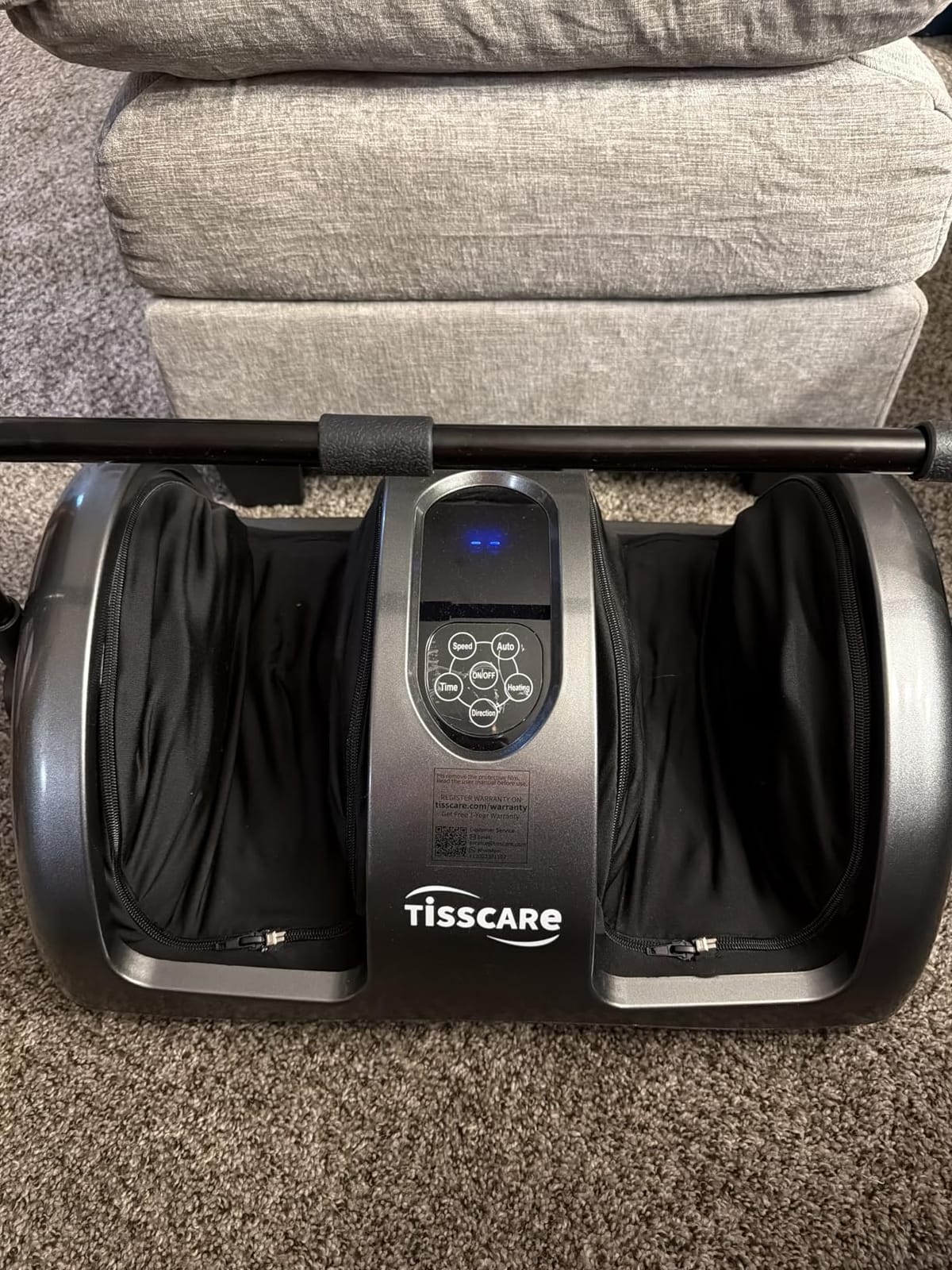 TISSCARE Shiatsu Foot Massager with Heat: FSA Eligible HSA Foot Massager for Neuropathy, Plantar Fasciitis and Pain Relief-Massage Feet/Leg/Calf/Ankle at Home/Office, Gifts for Women and Men customer photo 1