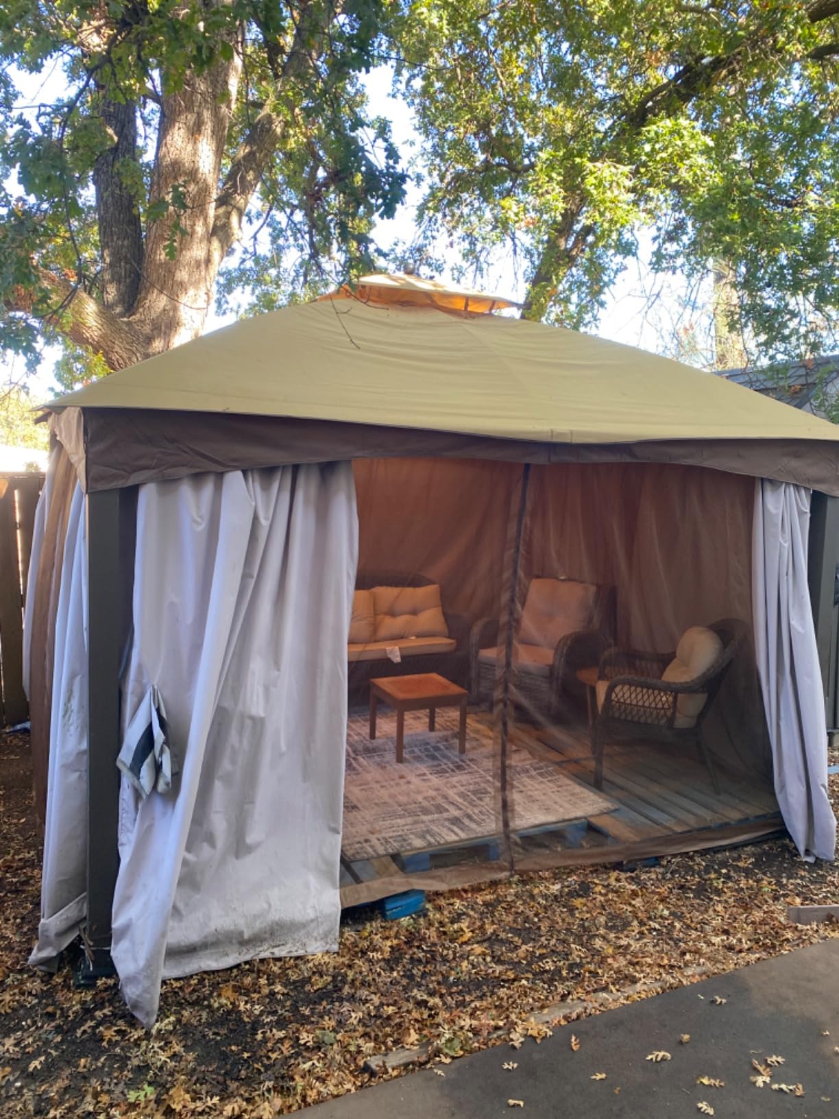 MASTERCANOPY 10x12 ft Replacement Canopy Top for #GF-12S004B-1, Beige customer photo 2