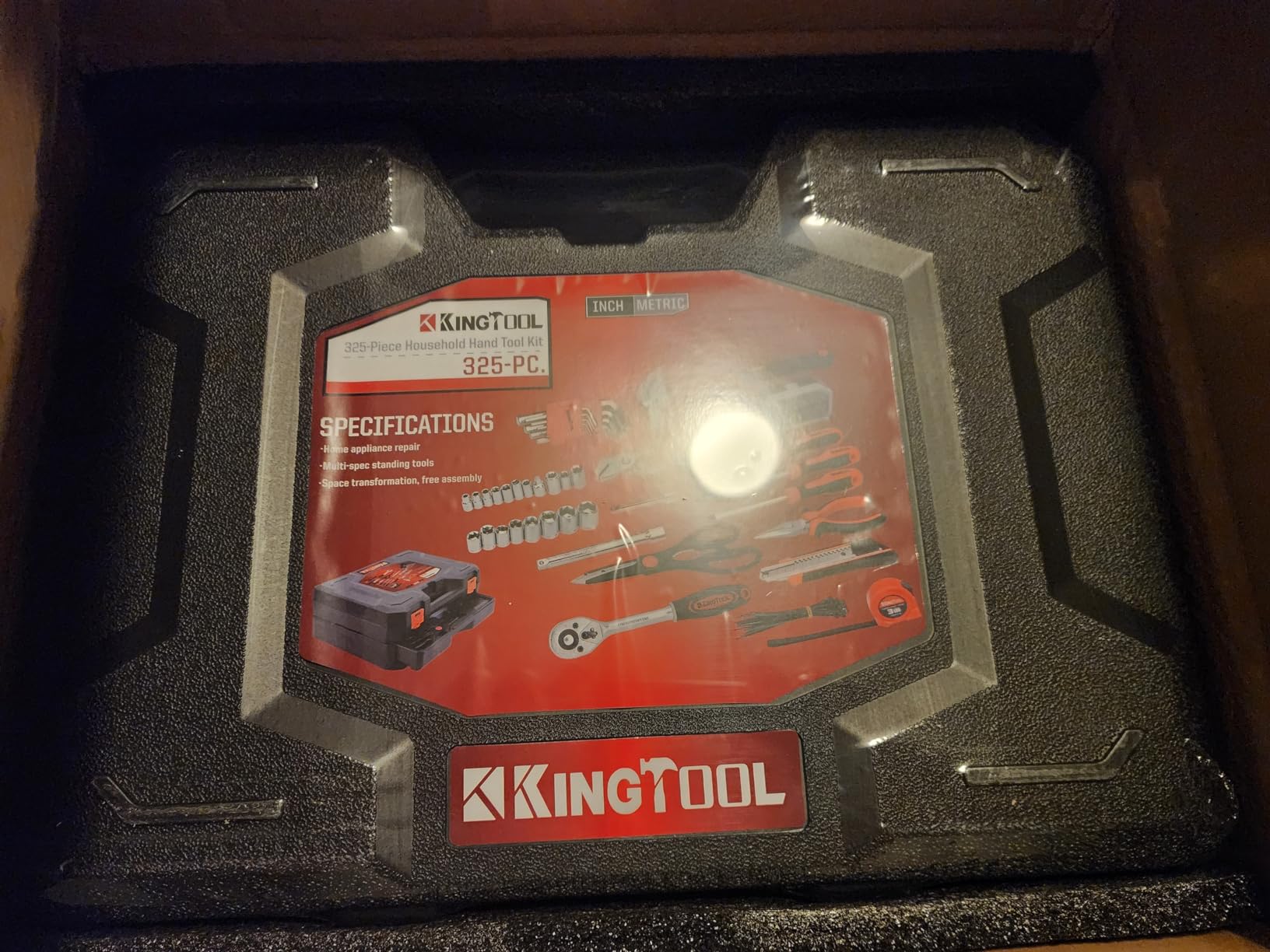 KingTool 325 Piece Home Repair Tool Kit, General Home/Auto Repair Tool Set, Toolbox Storage Case with Drawer, General Household Tool Kit - Perfect for Homeowner, Diyer, Handyman customer photo 1