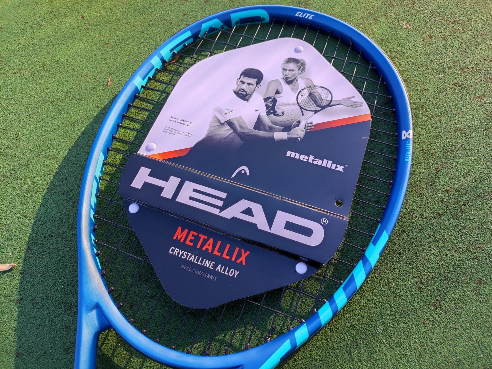 Head Metallix Attitude Elite Blue Tennis Racket - Pre-Strung Adult Tennis Racquet Lightweight - Midplus Headsize for Blend of Power and Control customer photo 1