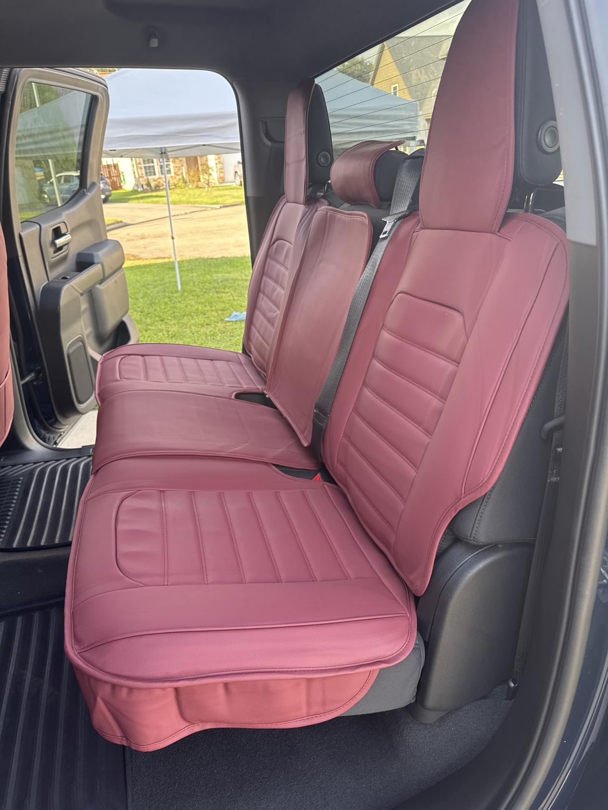 YIERTAI Chevy Silverado GMC Sierra Seat Covers for 2007-2026 1500 2500 3500 customer photo 2