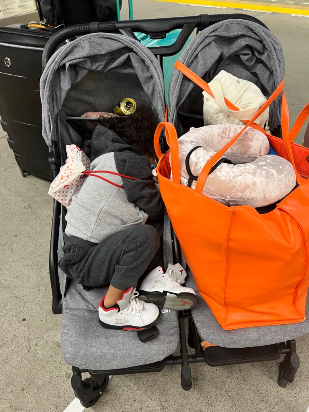 Mompush Lithe Double Stroller, Lightweight Side by Side, Infant & Toddler customer photo 1