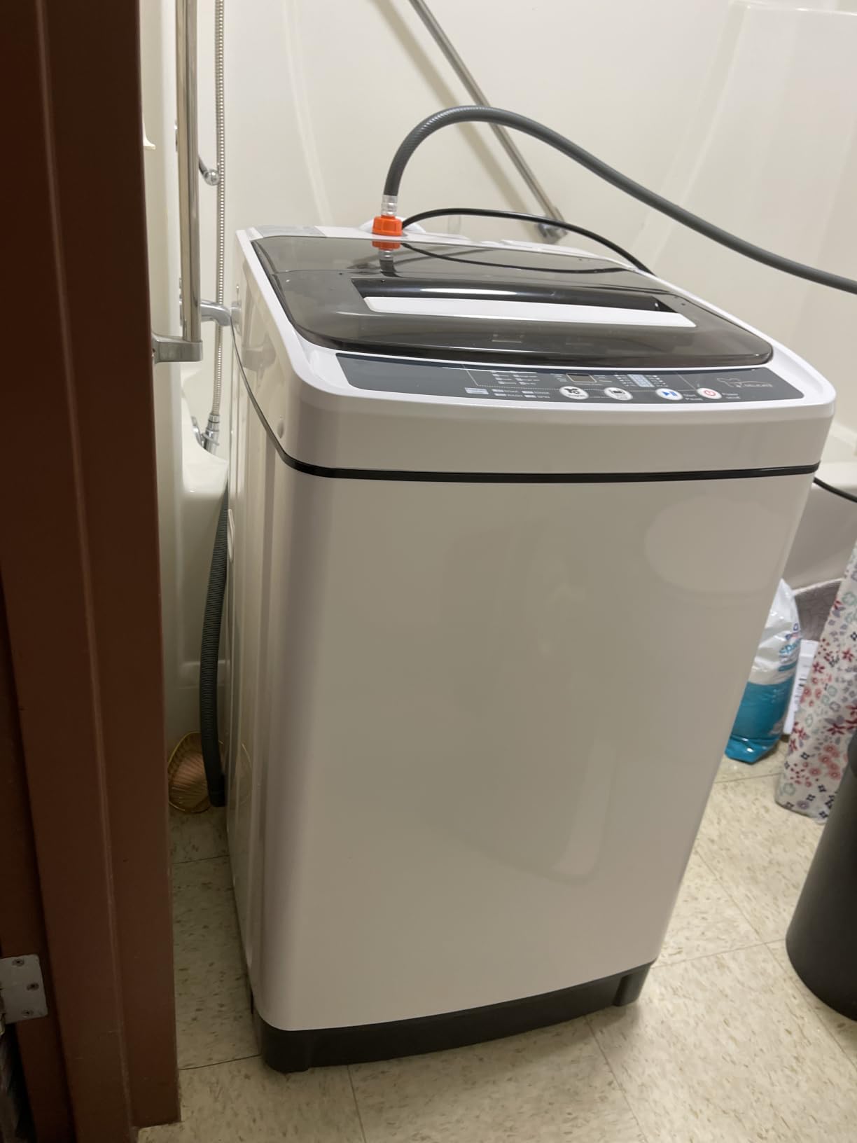 Giantex Portable Washing Machine, 2 in 1 Full Automatic Laundry Washer 1.5Cu.Ft 11lbs Capacity Washing and Spinning Combo 8 Programs 10 Water Levels Energy Saving Top Load Washer for Apartment Dorm customer photo 2