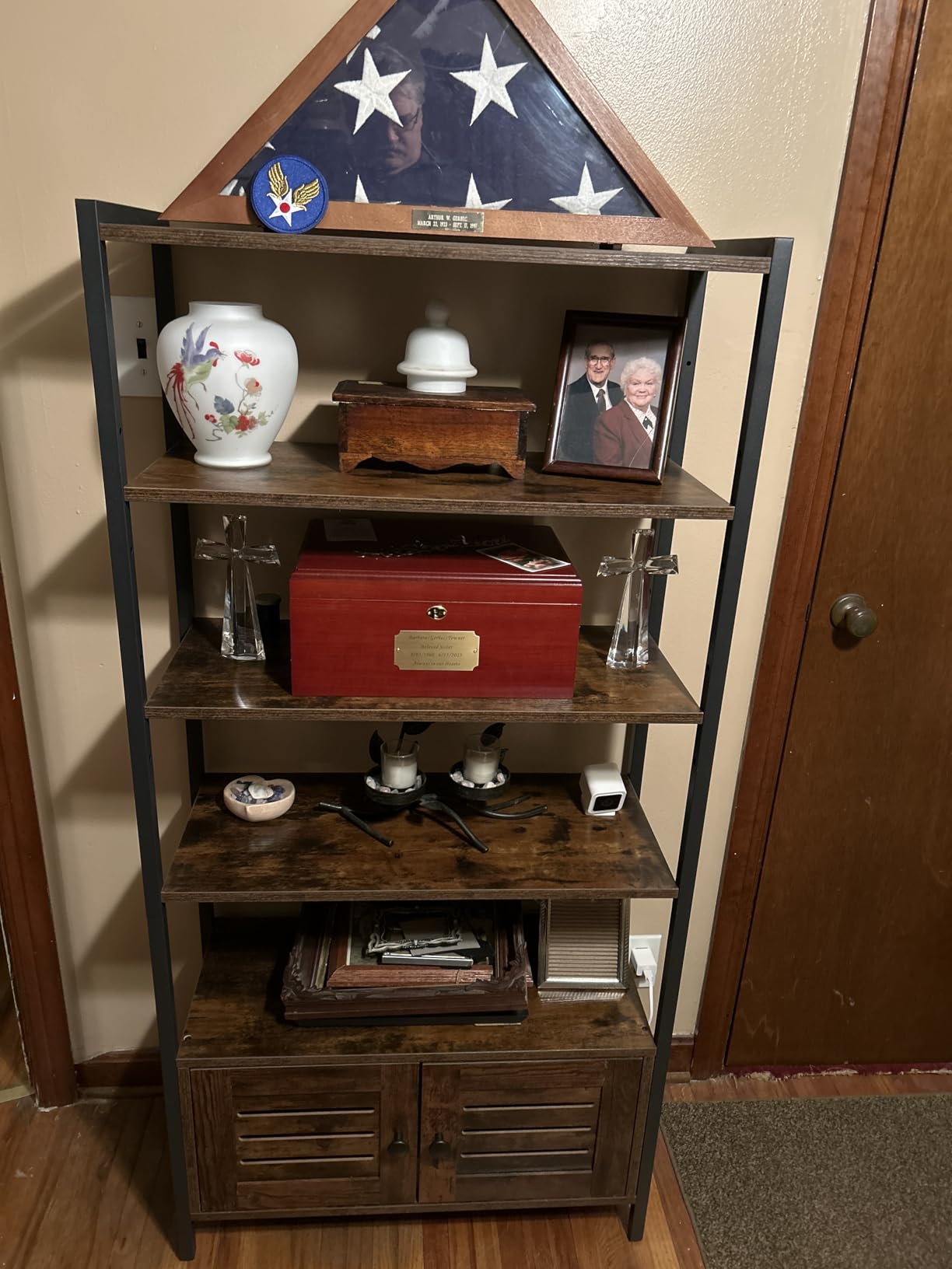 IRONCK Bookcase with Doors and Open Shelves for Home Office and Living Room customer photo 2