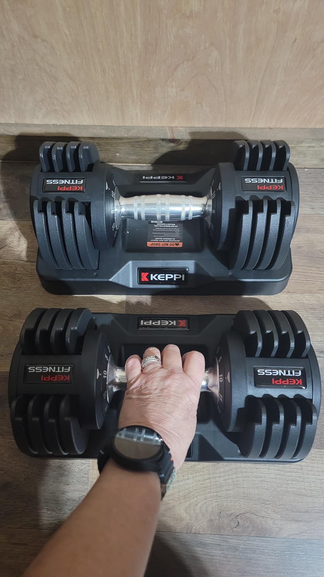 Keppi Adjustable Dumbbells Set of 2, Quick Adjust Weights for Home customer photo 2