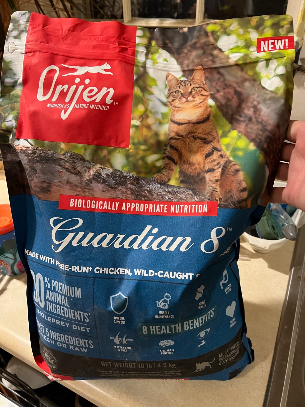 ORIJEN Guardian 8 Grain Free WHOLEPREY Dry Cat Food 10lb Bag customer photo 2