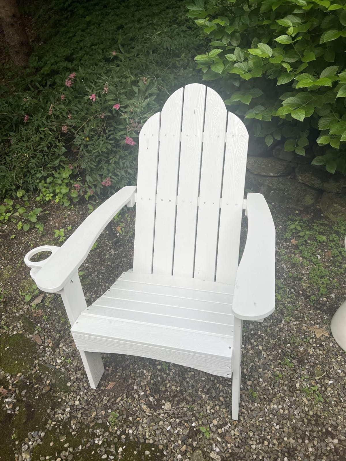 LUE BONA HDPS Outdoor Adirondack Chair, Cup Holder, Set of 4, Black customer photo 1