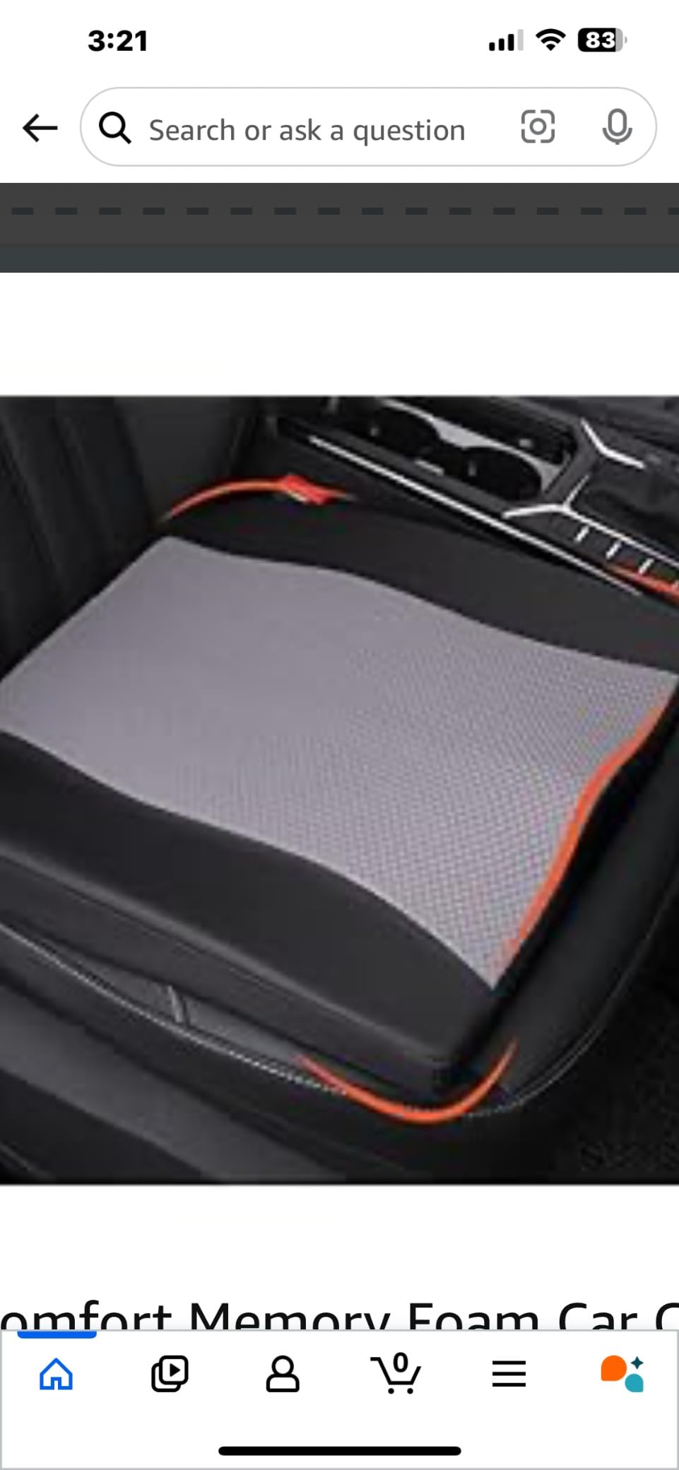 Lofty Aim Car Seat Cushion, Memory Foam Car Seat Cushions for Long Driving customer photo 1