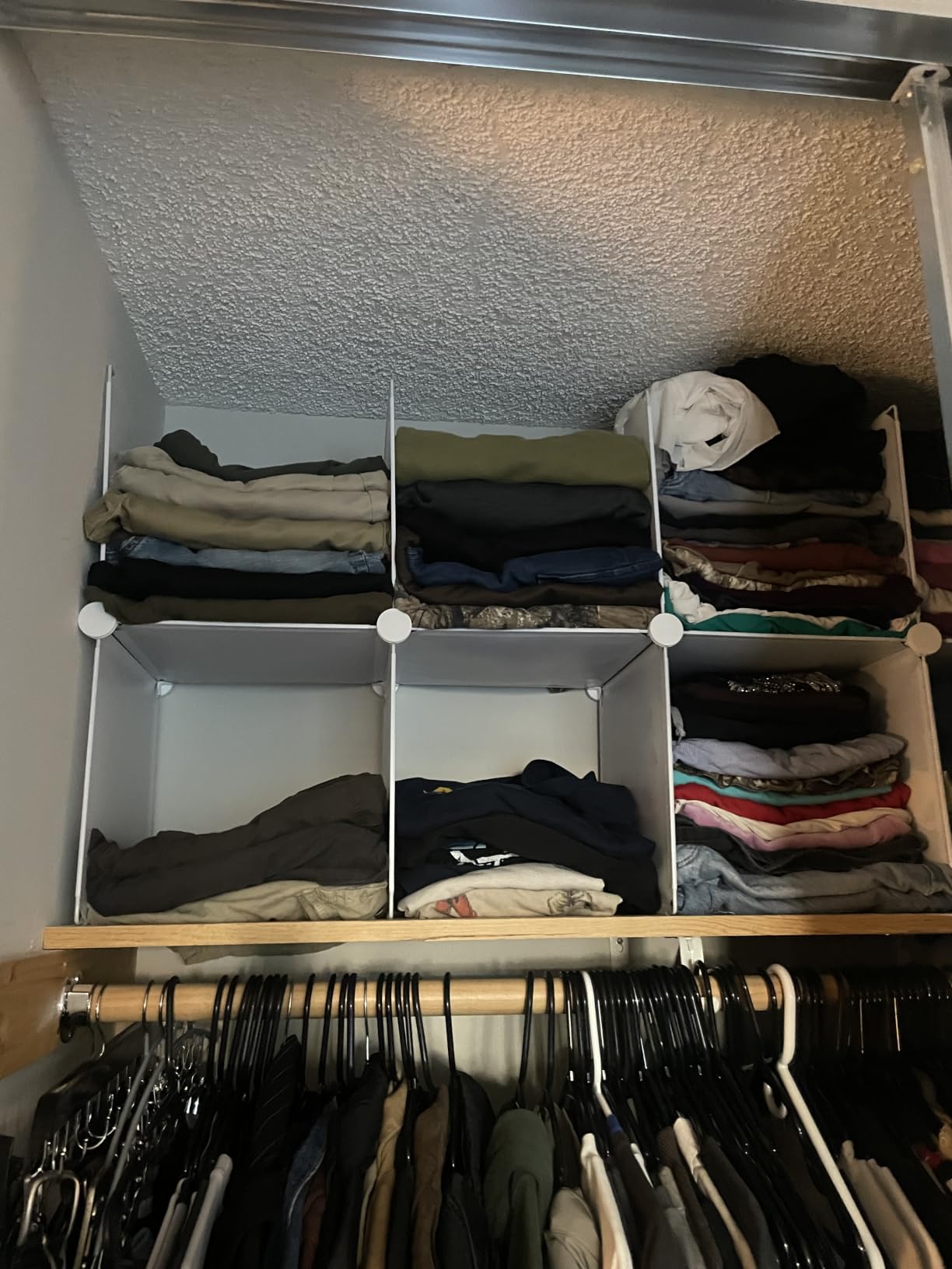 AWTATOS Closet Organizers and Storage, 6 Cube Storage Organizer, White customer photo 2