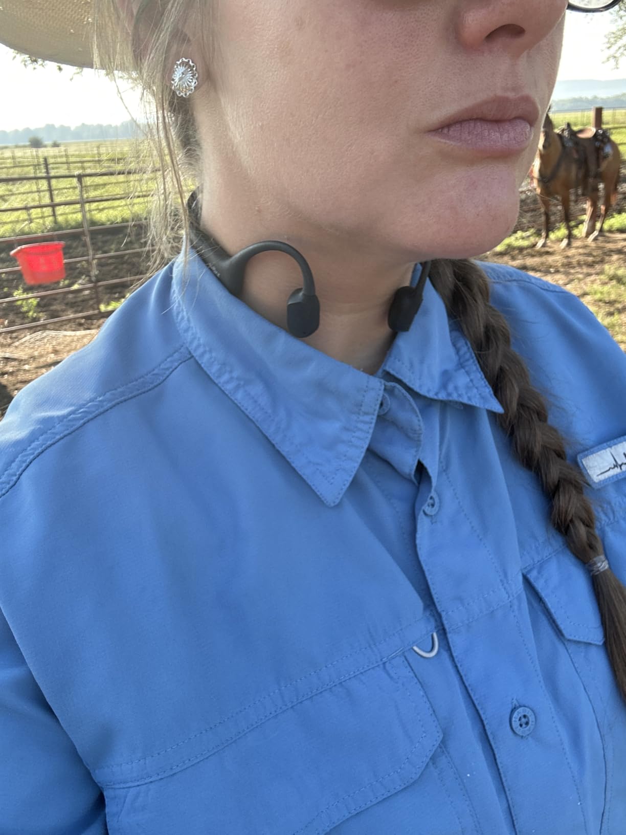 SHOKZ OpenRun Mini Bone Conduction Open-Ear Bluetooth Headphones, Black customer photo 2