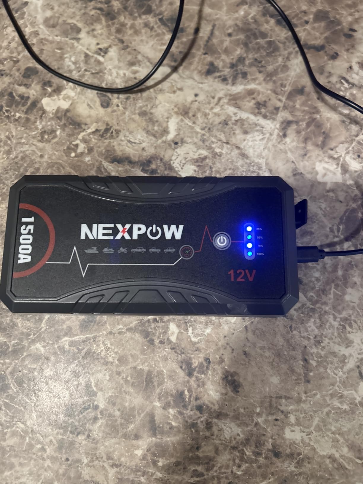NEXPOW Car Jump Starter 2026 Upgraded Car Battery Jump Starter Pack customer photo 2