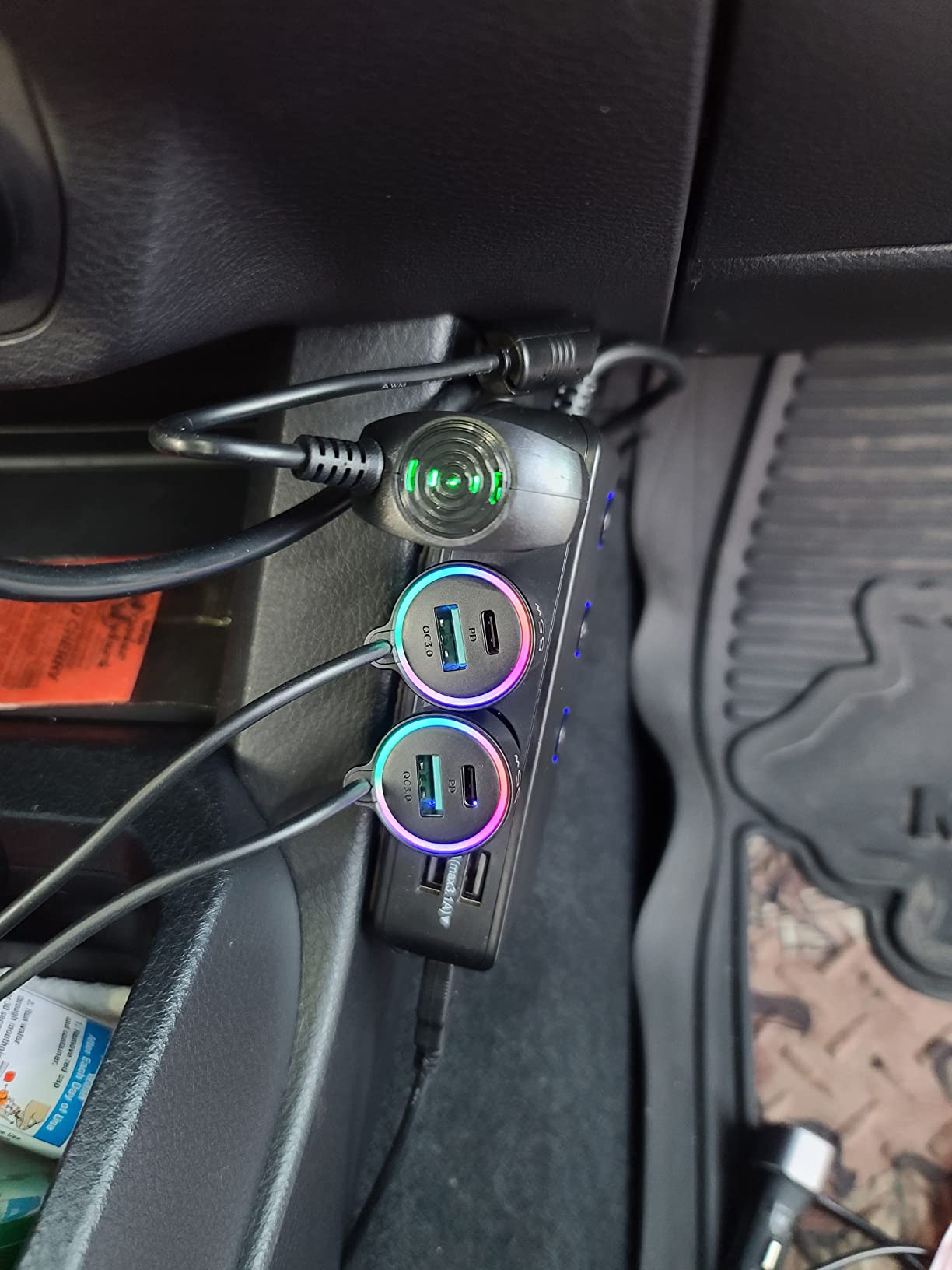 FLYLEADV 90W Car Charger USB C Fast Charge, PD45W for iPhone 17/16 Pro Max customer photo 1