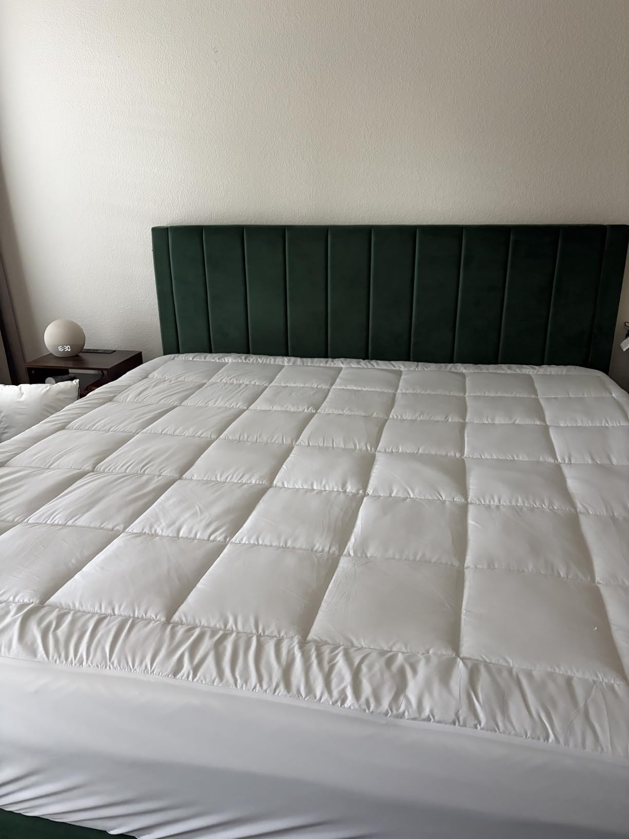MATBEBY RV King Mattress Pad - Cooling Breathable Mattress Topper, Quilted Fitted Mattress Protector, Pillow Top Mattress Cover with 8-21