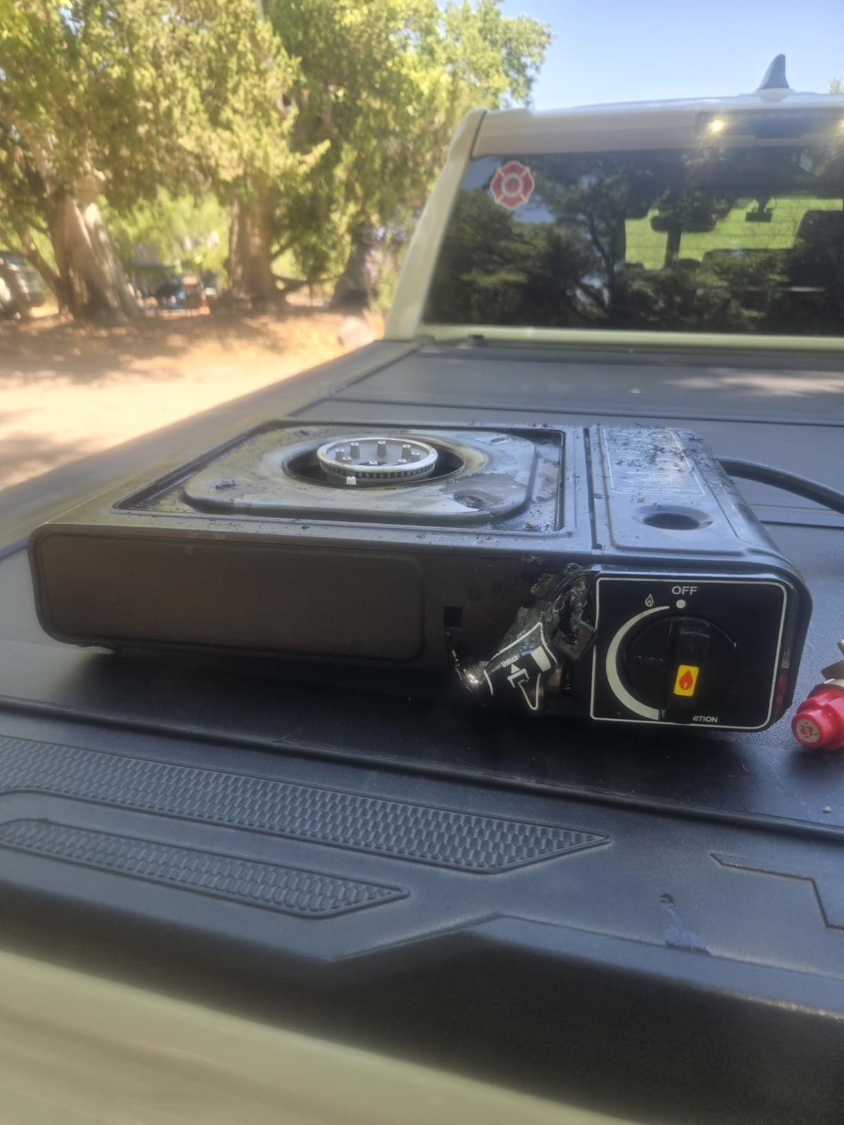 SHINESTAR 7800 BTU Dual Fuel Camping Stove, Propane Portable Gas Stove customer photo 1