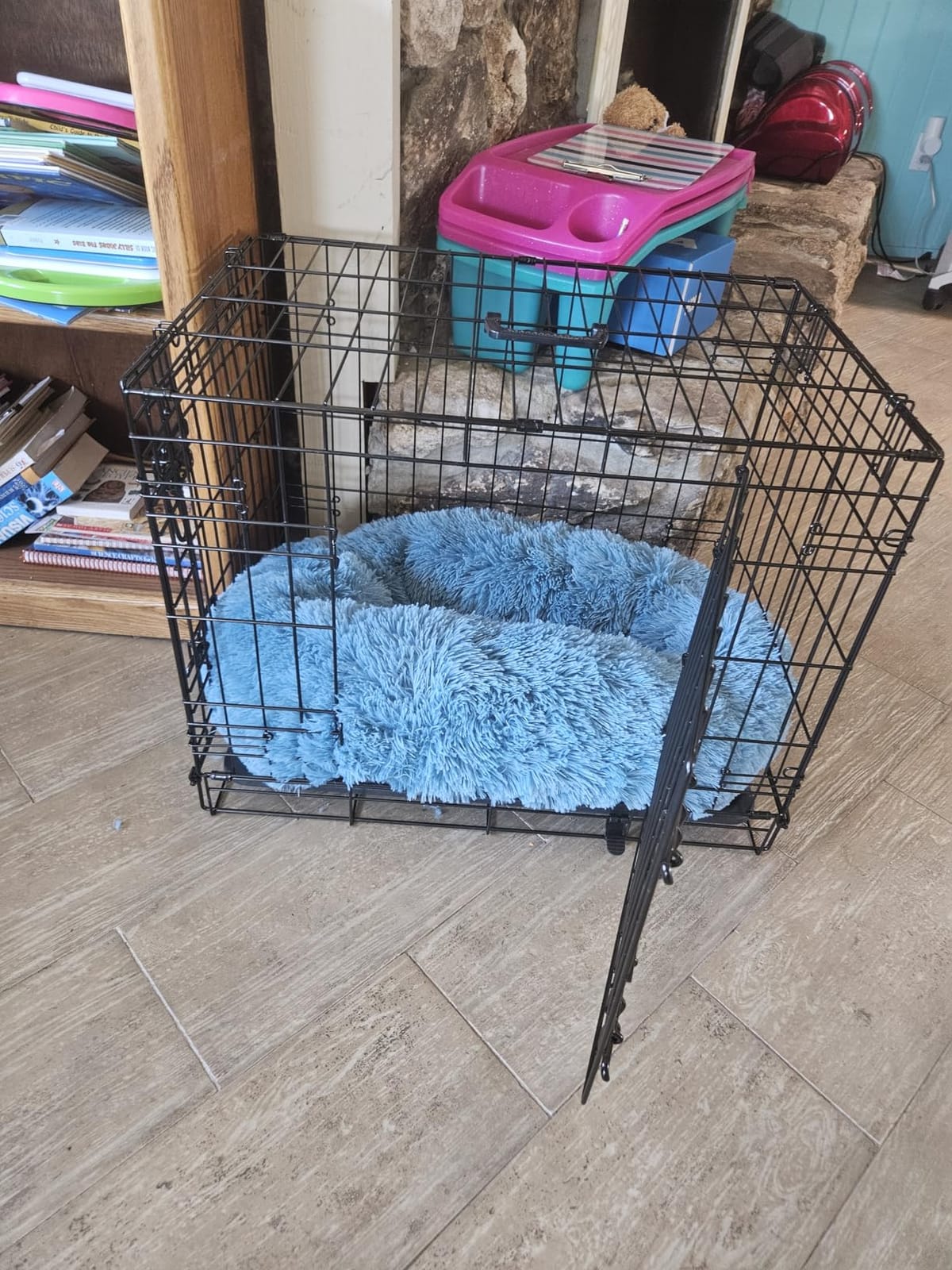 DONORO Dog Crates for Small Medium Size Dogs Indoor Double Door Dog Kennels & Houses for Puppy and Cats, Collapsible Metal Contour Dog Cages (Brown, 30.0