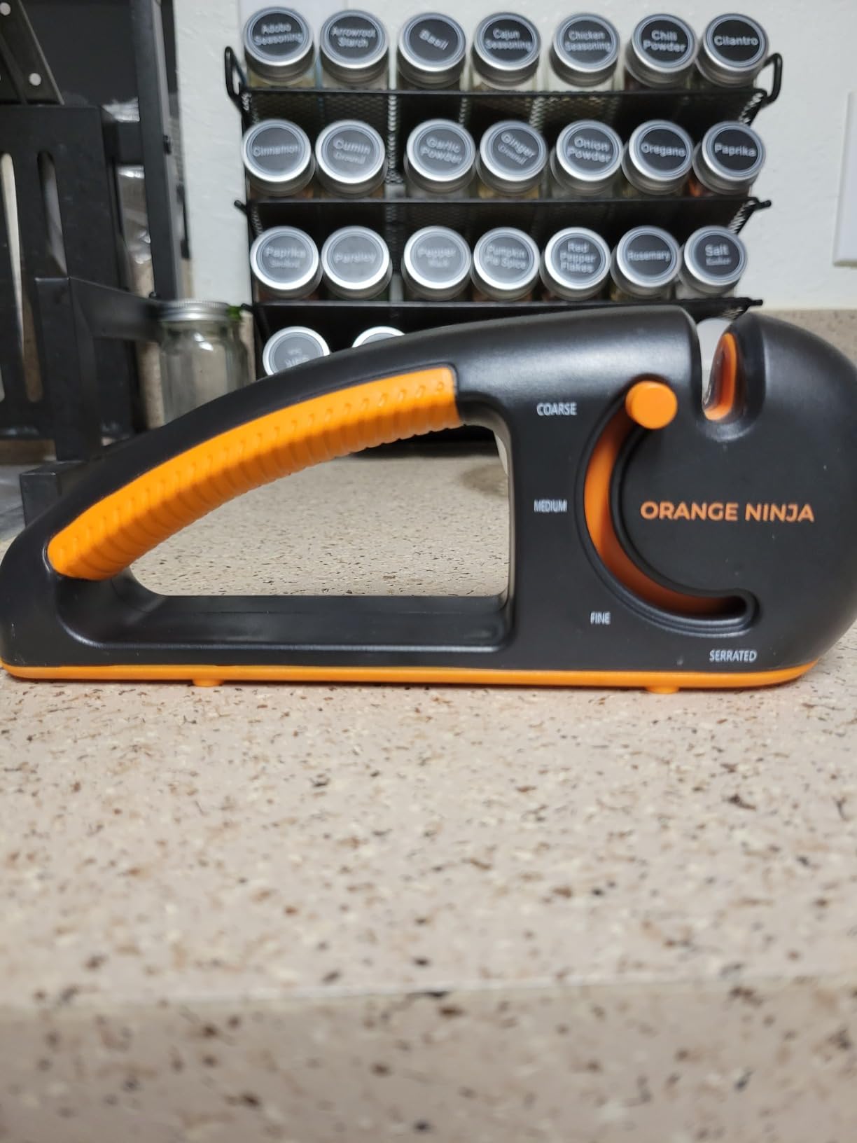 Orange Ninja Serrated & Kitchen Knife Sharpener – 4-Stage Sharpening Tool customer photo 1