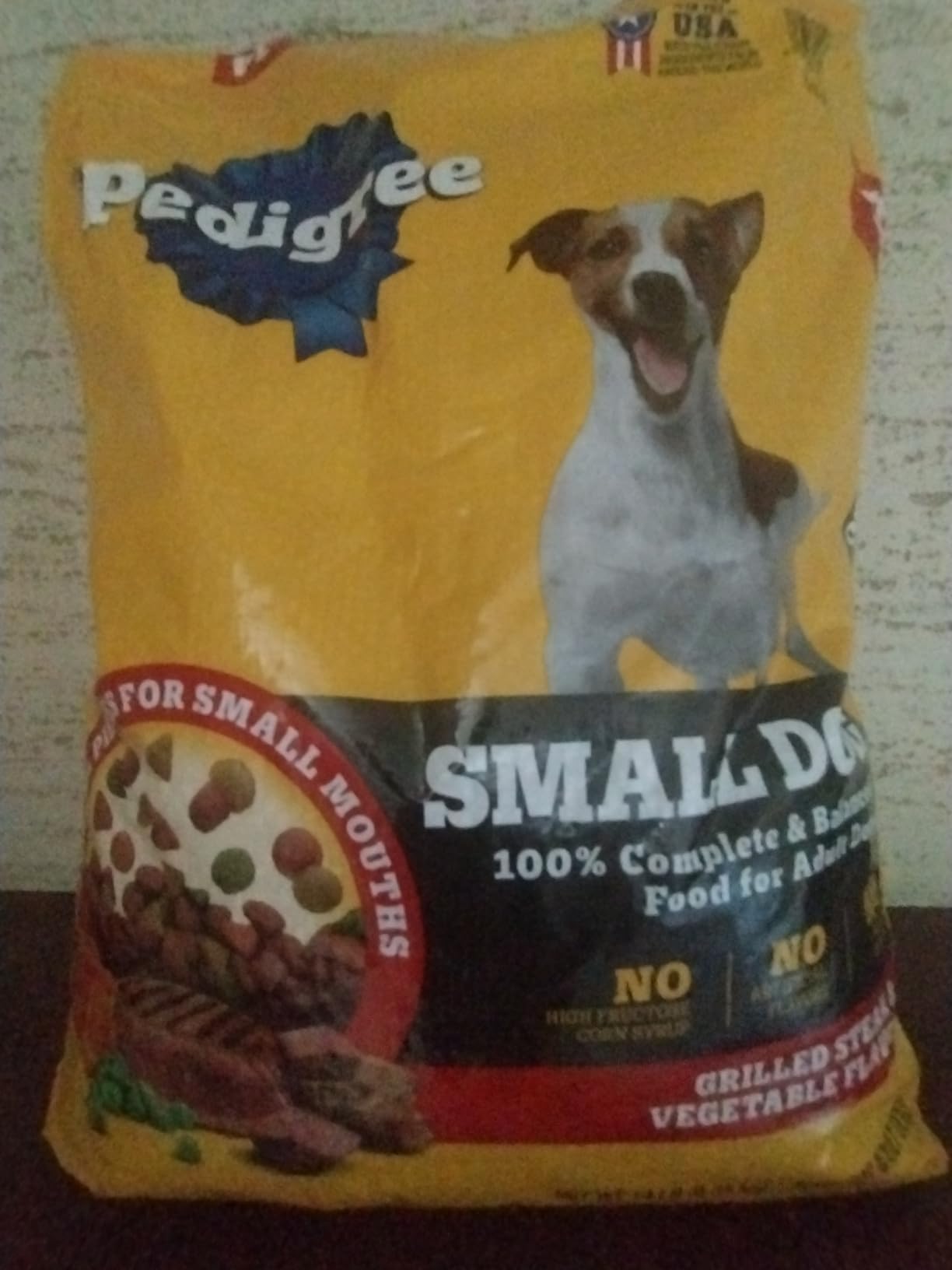 Pedigree Small Dogs Dry Dog Food, Grilled Steak and Vegetable, 14 lb customer photo 2