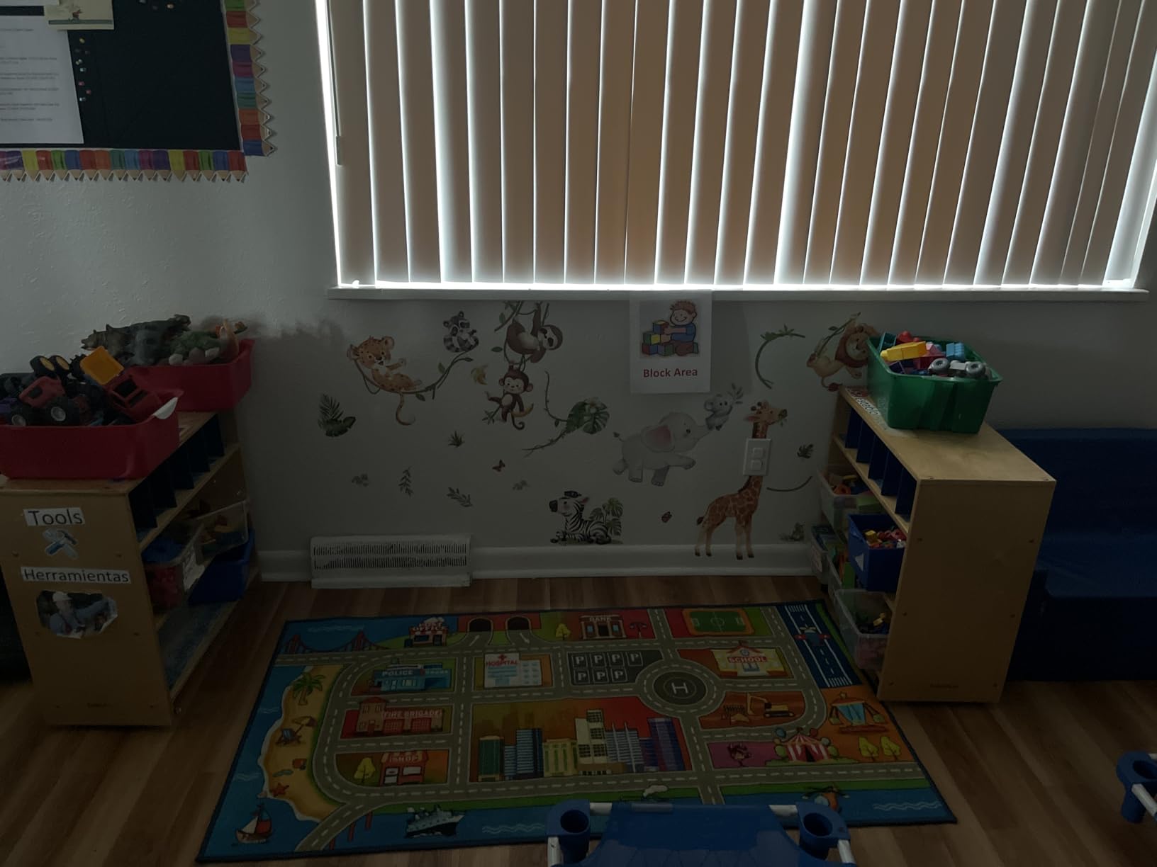 Booooom Jackson Classroom Rug - 7'6''x13' Rainbow Preschool Classroom Carpet with Seating Squares, Non-Slip & No-Trip Edges, Vibrant Colors for Kids Playroom Floor Mat customer photo 2
