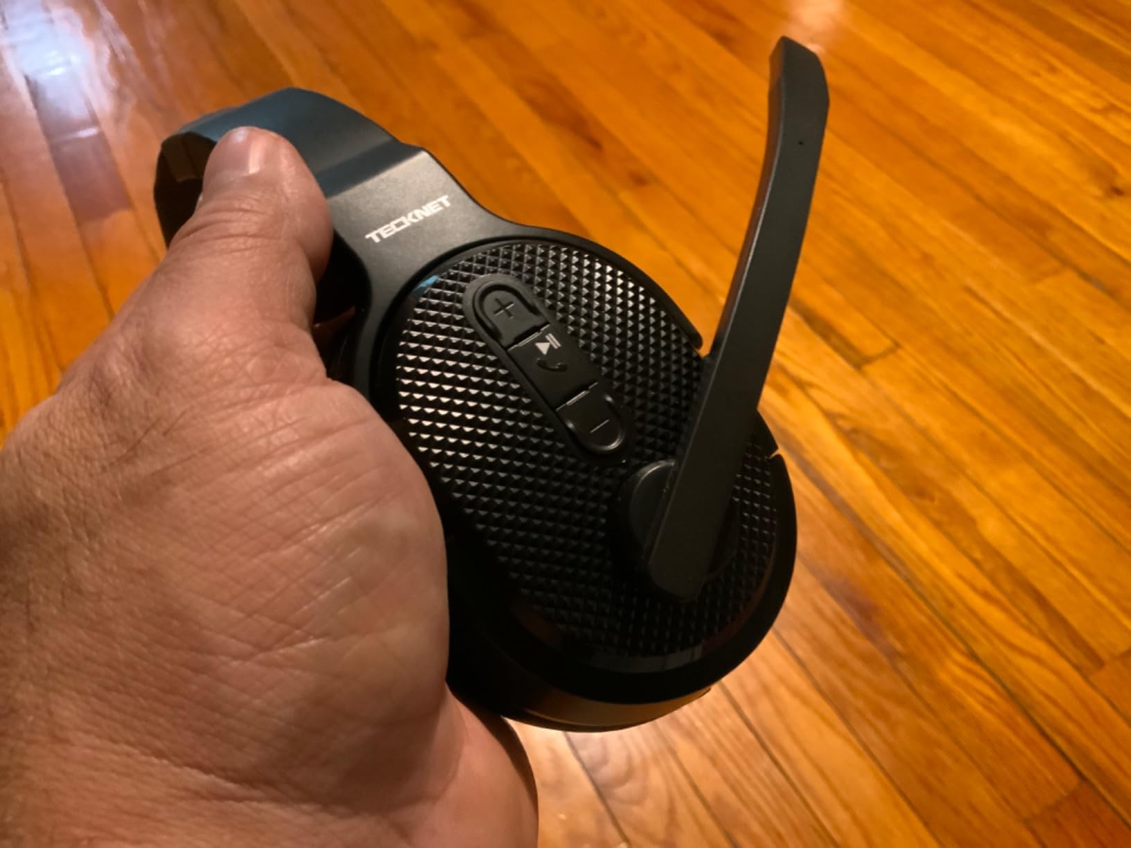TECKNET Bluetooth Trucker Wireless Headset, Noise Cancelling Mic for Work customer photo 1