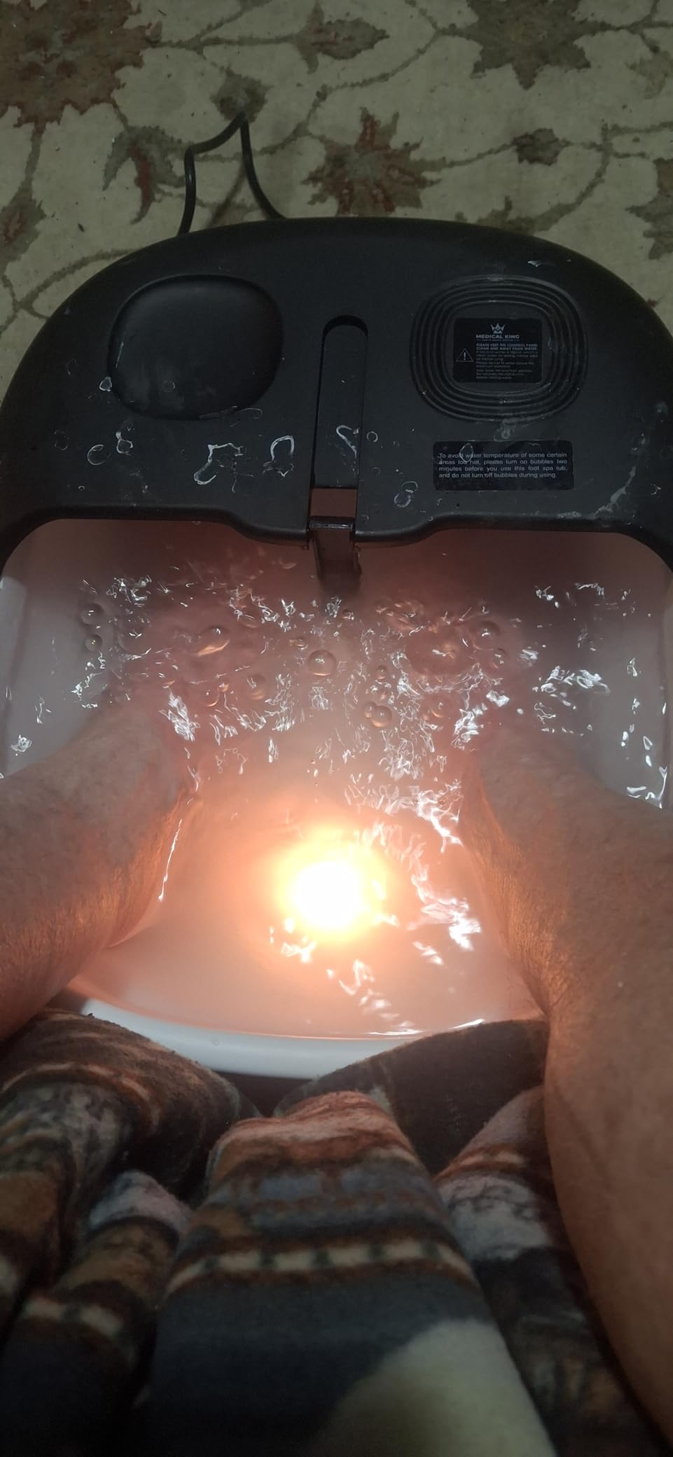 Medical king Foot Spa with Heat and Massage and Jets Foot Soaking tub customer photo 1