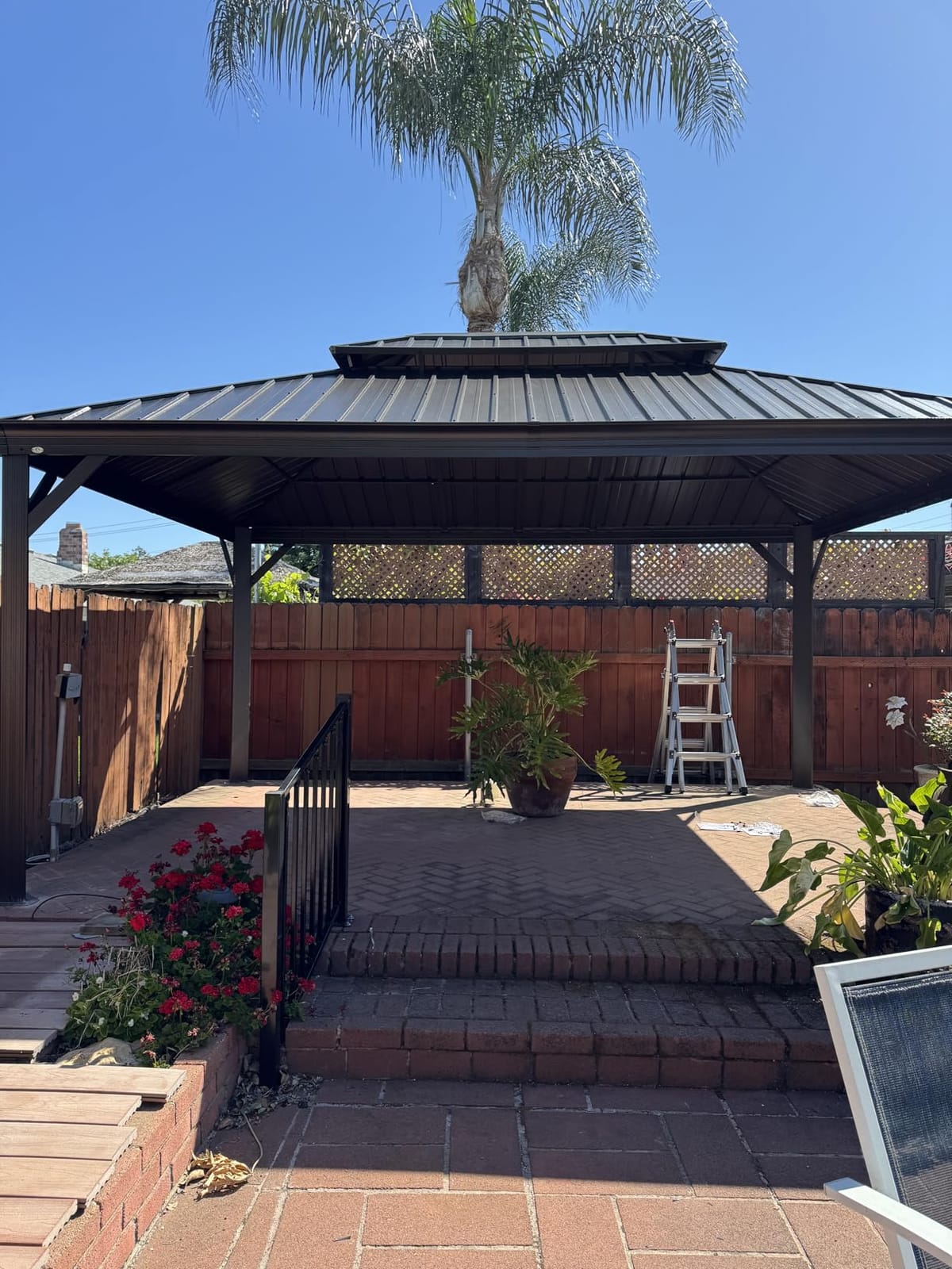 Kozyard Alexander 10' x 12' Hardtop Gazebo, Aluminum Frame customer photo 2