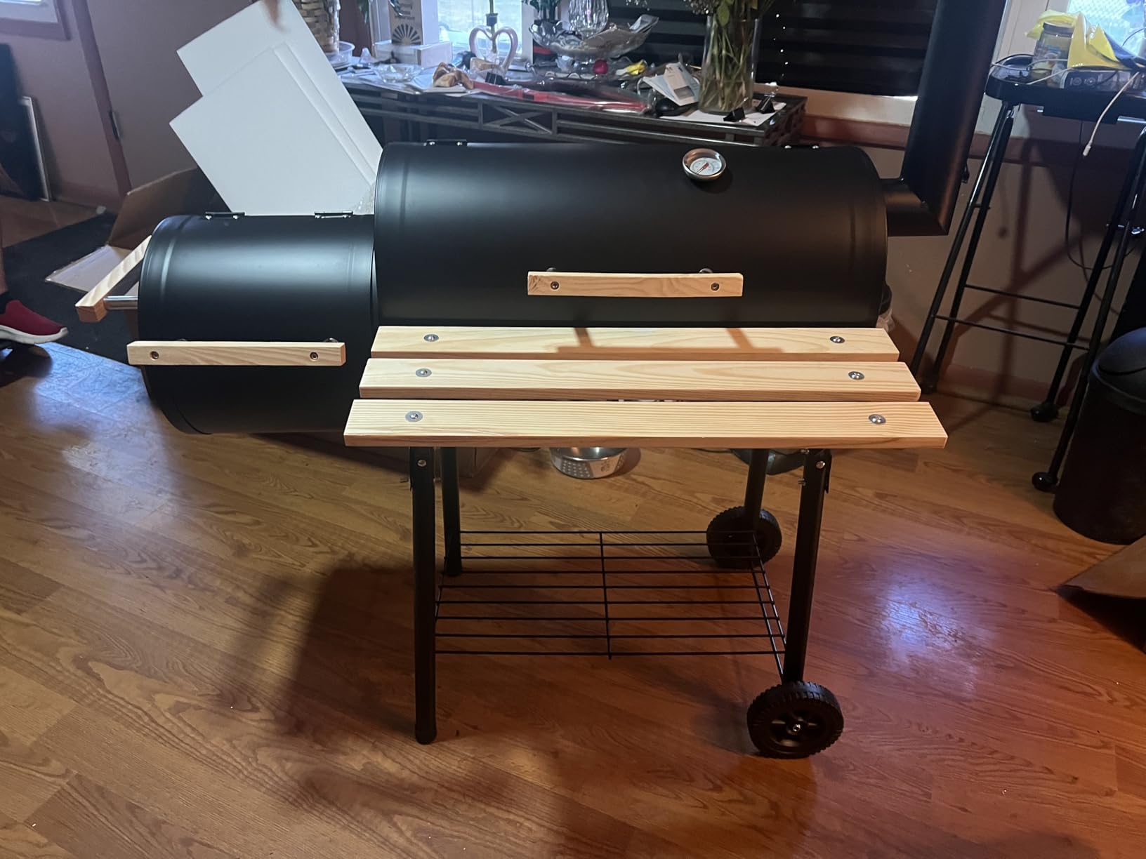 Outvita BBQ Charcoal Grill, Outdoor Patio Barbecue Cooker, Offset Smoker customer photo 1