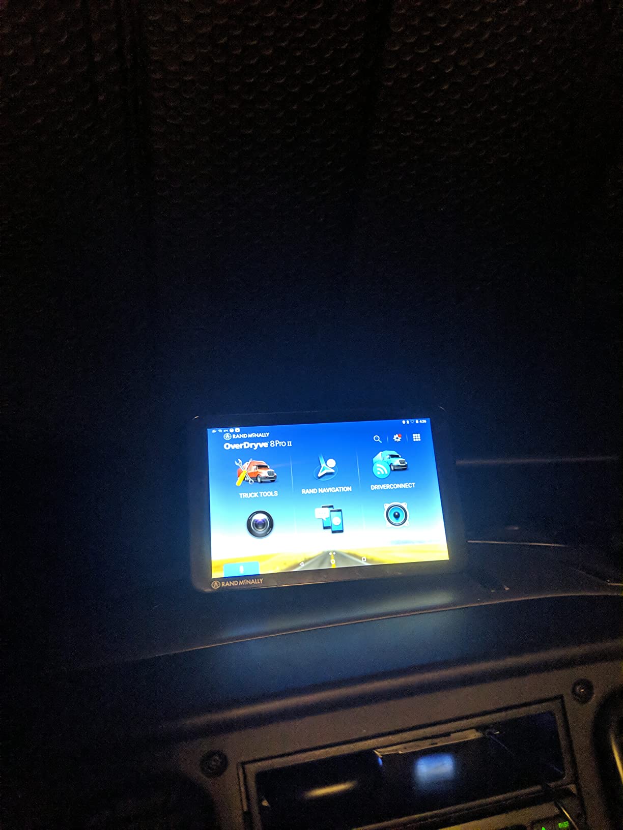 Rand McNally OverDryve 8 Pro II Truck GPS & Connected Tablet, Car Navigation with 8” Display, Built-in Satellite Radio, Fully Adjustable Dash Cam (Renewed) customer photo 1