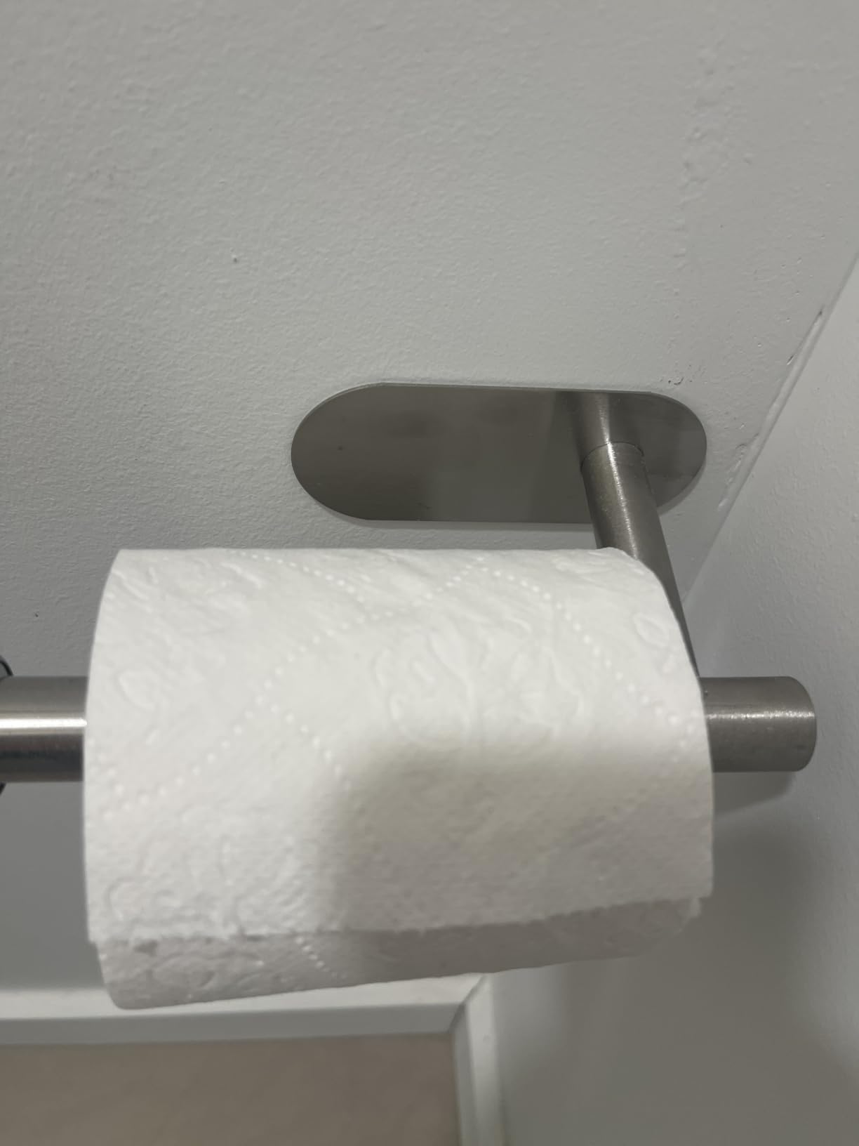 JOPOFI Toilet Paper Holder - Adhesive Toilet Paper Holder - Matte Black customer photo 1