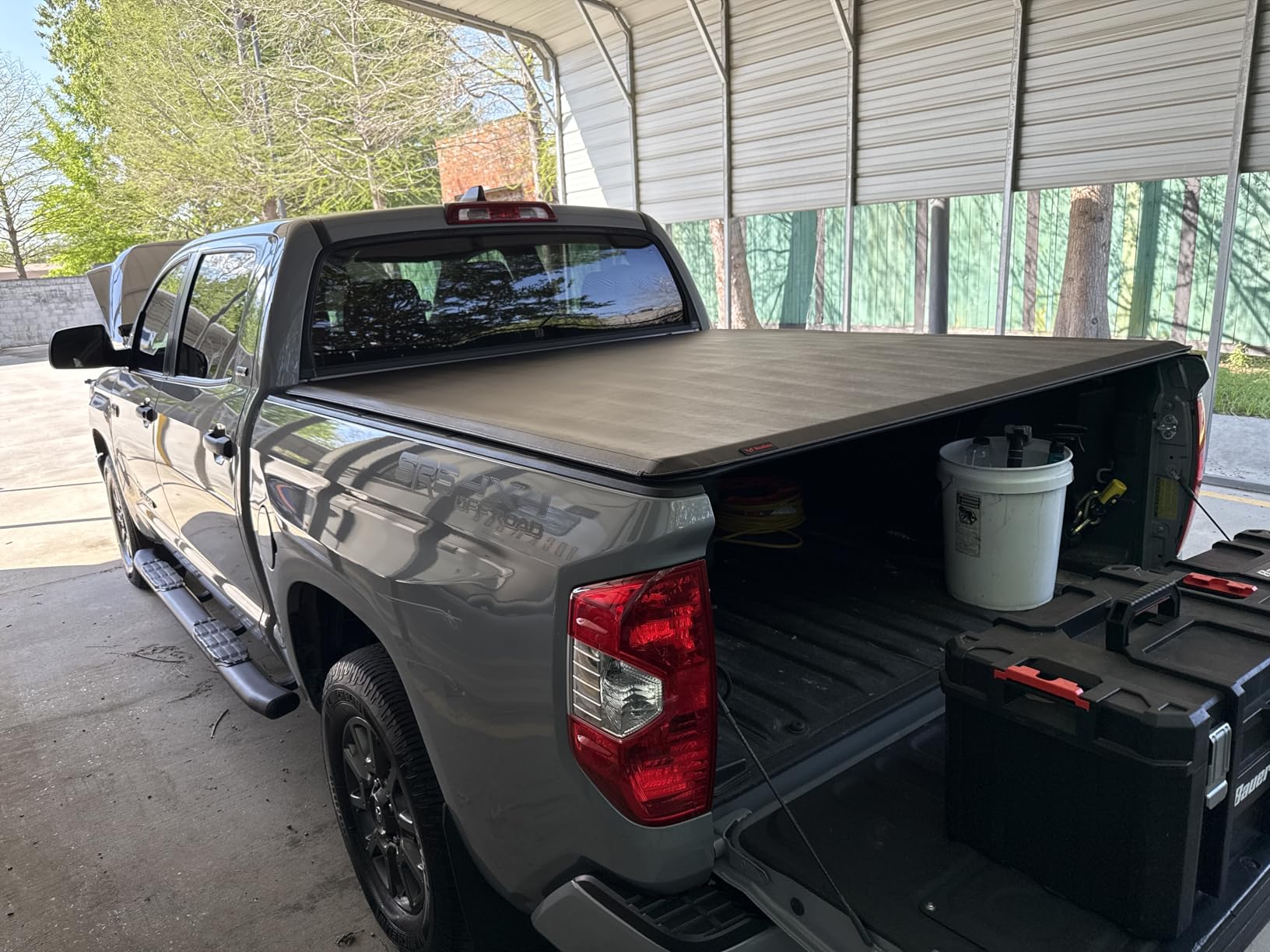 MaxMate Soft Roll-up Truck Bed Tonneau Cover Compatible with 2022-2026 Toyota Tundra | 5.5' (67