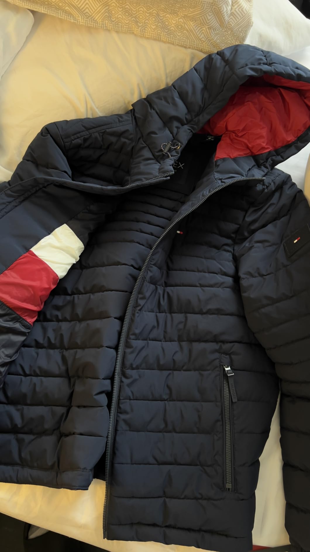 Tommy Hilfiger Men's Stretch Poly Hooded Packable Jacket customer photo 1