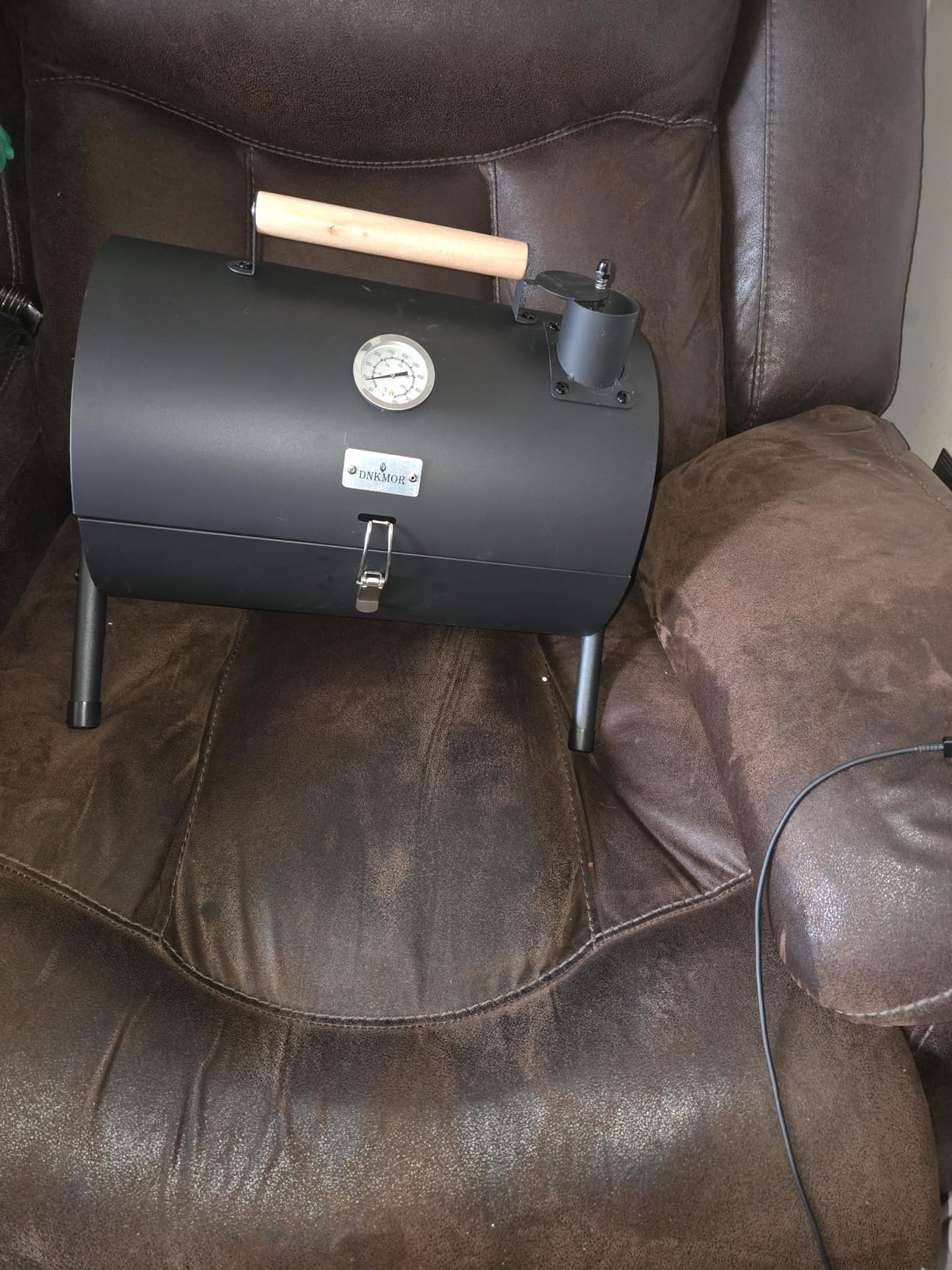 Charcoal Grill for Outdoor BBQ Smoker Portable Tabletop BBQ Grill,GREEN customer photo 1