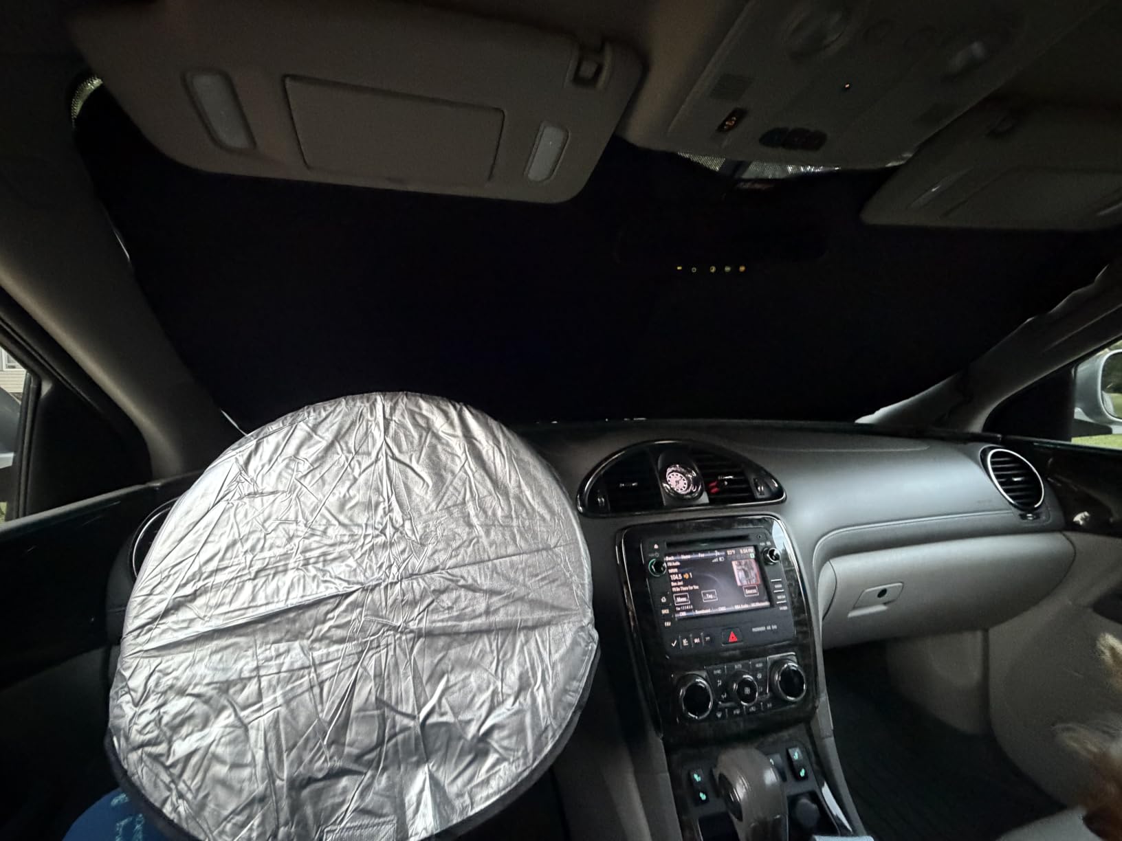 KUST Windshield Sun Shade for 2017-2026 Tesla Model Y/Model 3 Sunshade Accessories (Fit 2025-2026 Model Y Juniper / 2024 Model 3 Highland) Upgraded Foldable Sunshade, Blocks UV Rays Keep Car Cool customer photo 2