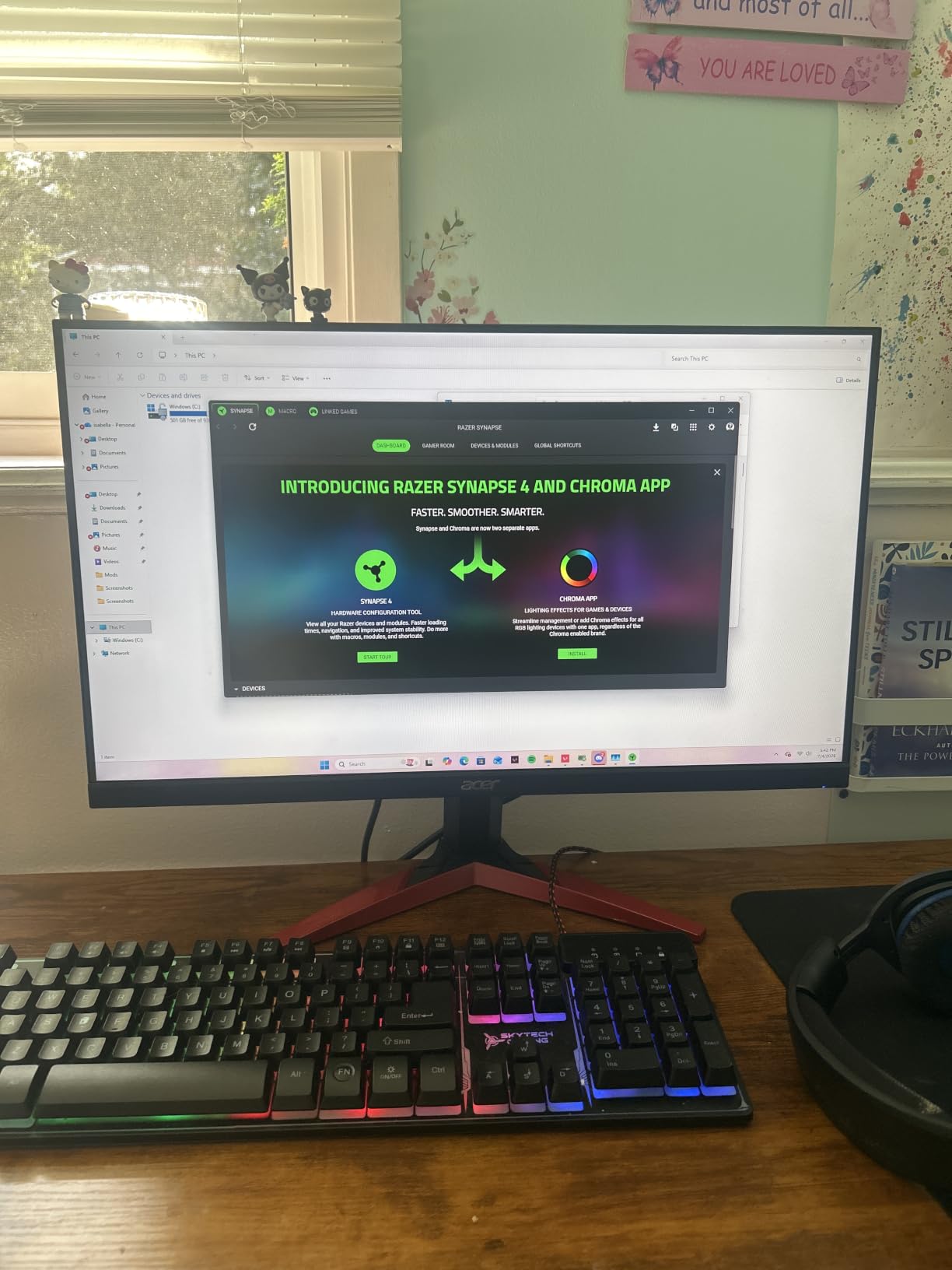 Acer Nitro 23.8in FHD 1920x1080 180Hz Gaming Monitor KG241Y Sbiip customer photo 1