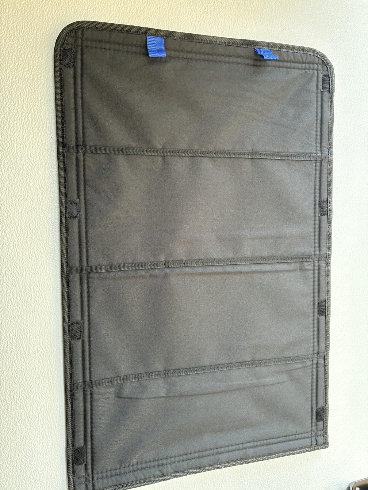 funomo RV Door Window Shade, New Model Foldable RV Blackout Window Cover, UV Rays Protection Camper Trailer Door Window Cover, Hook and Loop Fastener Waterproof Thickened Oxford Fabric (Black-B) customer photo 2