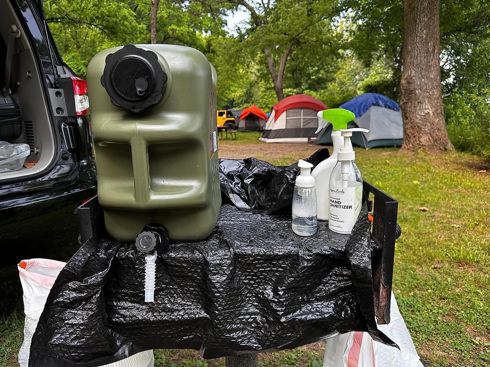 UPWOIGH 5 Gallon Camping Water Jug with Spigot, Military Green, 1 Pack customer photo 2