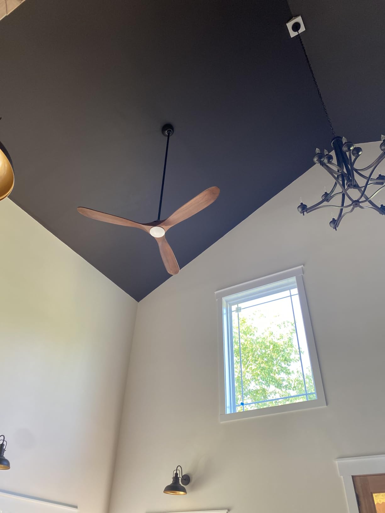 70 inch Wood Ceiling Fans with Lights and Remote, 8852 High CFM customer photo 1