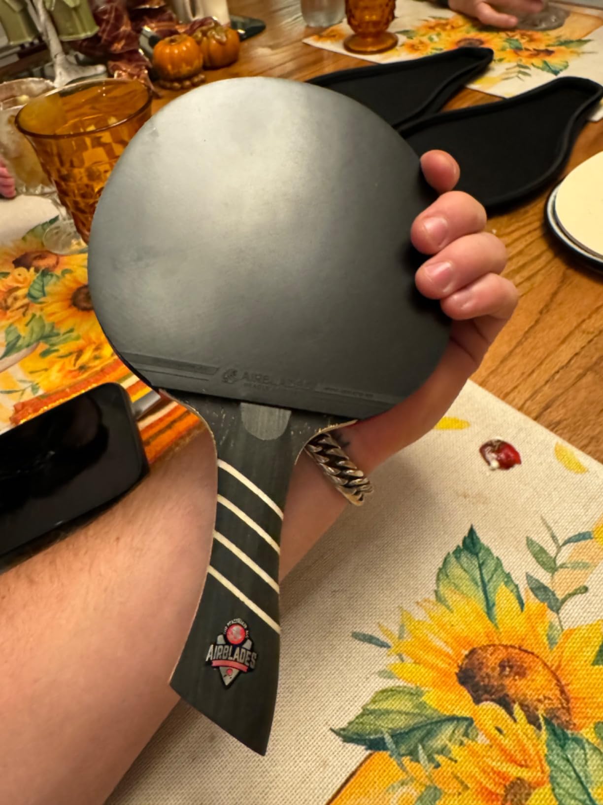 The Peace Maker ALC - Professional Ping Pong Paddle - Carbon Fiber Table Tennis Racket Producing Maximum Spin & Control for All Levels - Hard Carry Case & Ergonomic Handle. customer photo 1