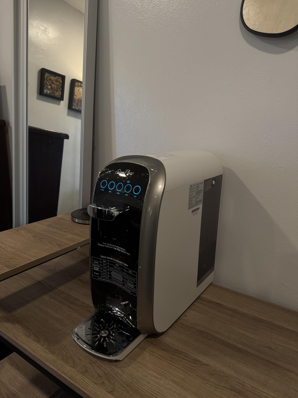 SimPure Y7P-BW UV Countertop Reverse Osmosis Water Filter, 5 Stage RO customer photo 2