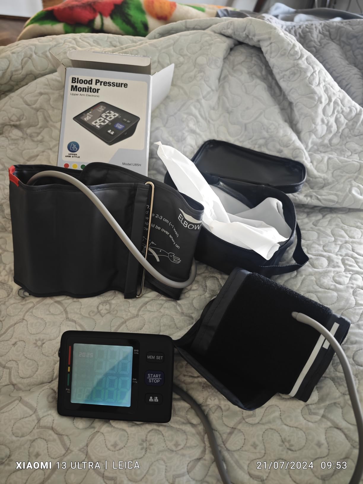 Blood Pressure Machine Upper Arm, 2 Size Cuffs M/L and XL, Medium/Large 9