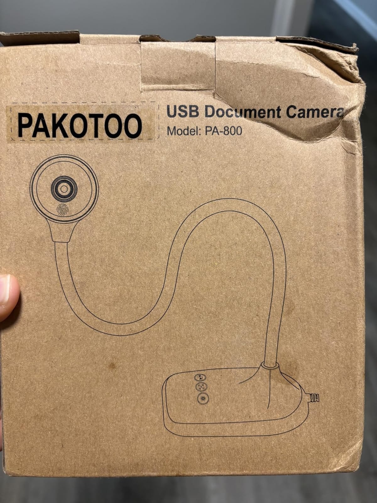 USB Document Camera for Teachers, Webcam/Doc Camera for Classroom with A3 Format, 3-Level LED Lights, Image Invert, Fold, Dual mic for Mac OS, Windows, Zoom, OBS Work with Distance Learning customer photo 2