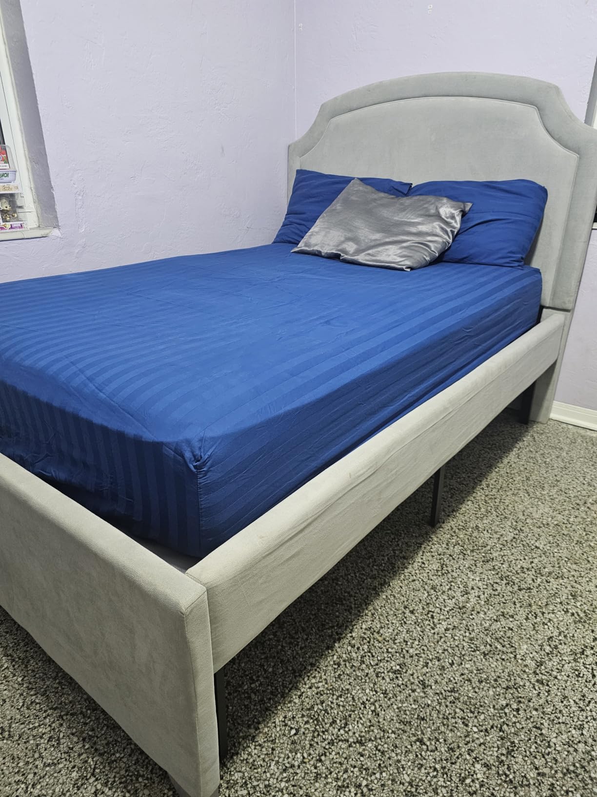 Hafenpo 14 Inch Queen Bed Frame - Sturdy Metal Platform Queen Size, No Box Spring Needed, Heavy Duty, Easy Assembly, Strong Bearing Capacity, Under Bed Storage, Black customer photo 1