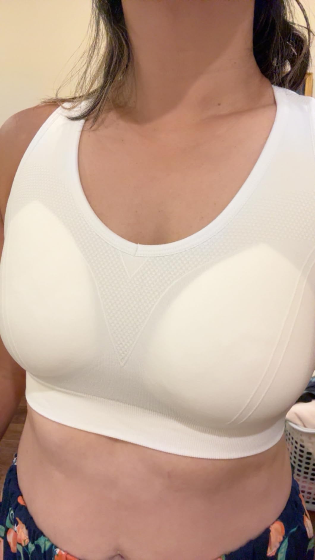 Racerback Sports Bras for Women with Pads - High Impact Athletic Tank Tops for Yoga and Workout Brassieres Bra customer photo 1