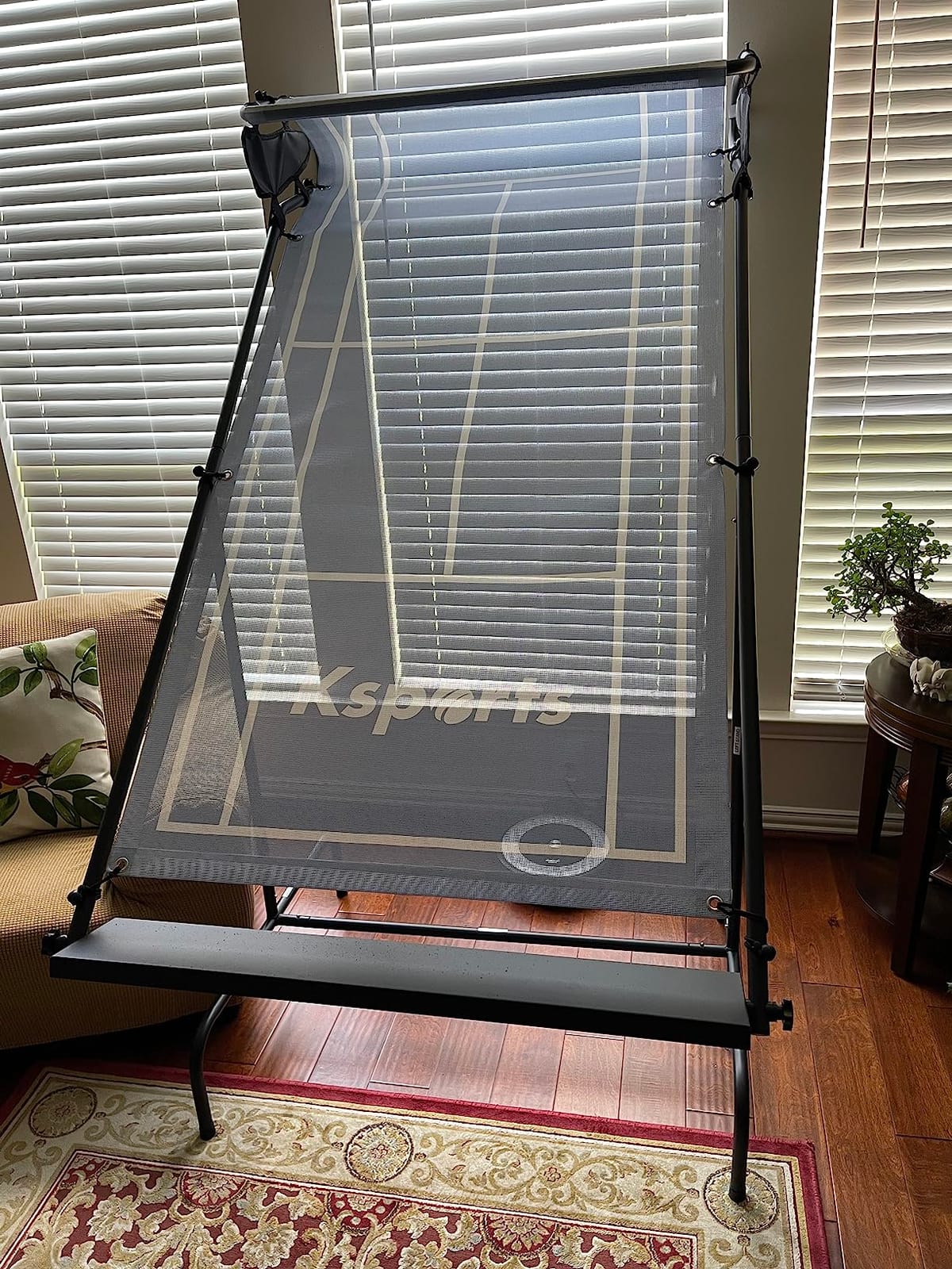 Ksports Tennis Rebounder Net – Multi Racket Sports Trainer for Tennis, Pickleball, Padel, Squash & Racquetball – Quick Assembly, Portable with Carry Bag customer photo 1