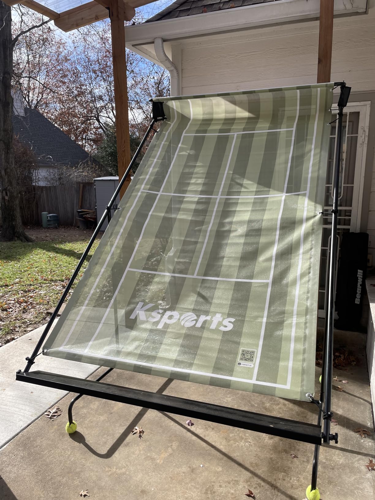 Ksports Tennis Rebounder Net – Multi Racket Sports Trainer for Tennis, Pickleball, Padel, Squash & Racquetball – Quick Assembly, Portable with Carry Bag customer photo 2