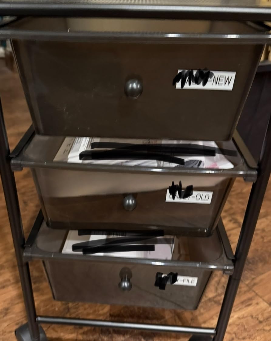 Simple Houseware 8 Drawers Rolling Utility Cart Art Craft Storage, Chrome customer photo 2