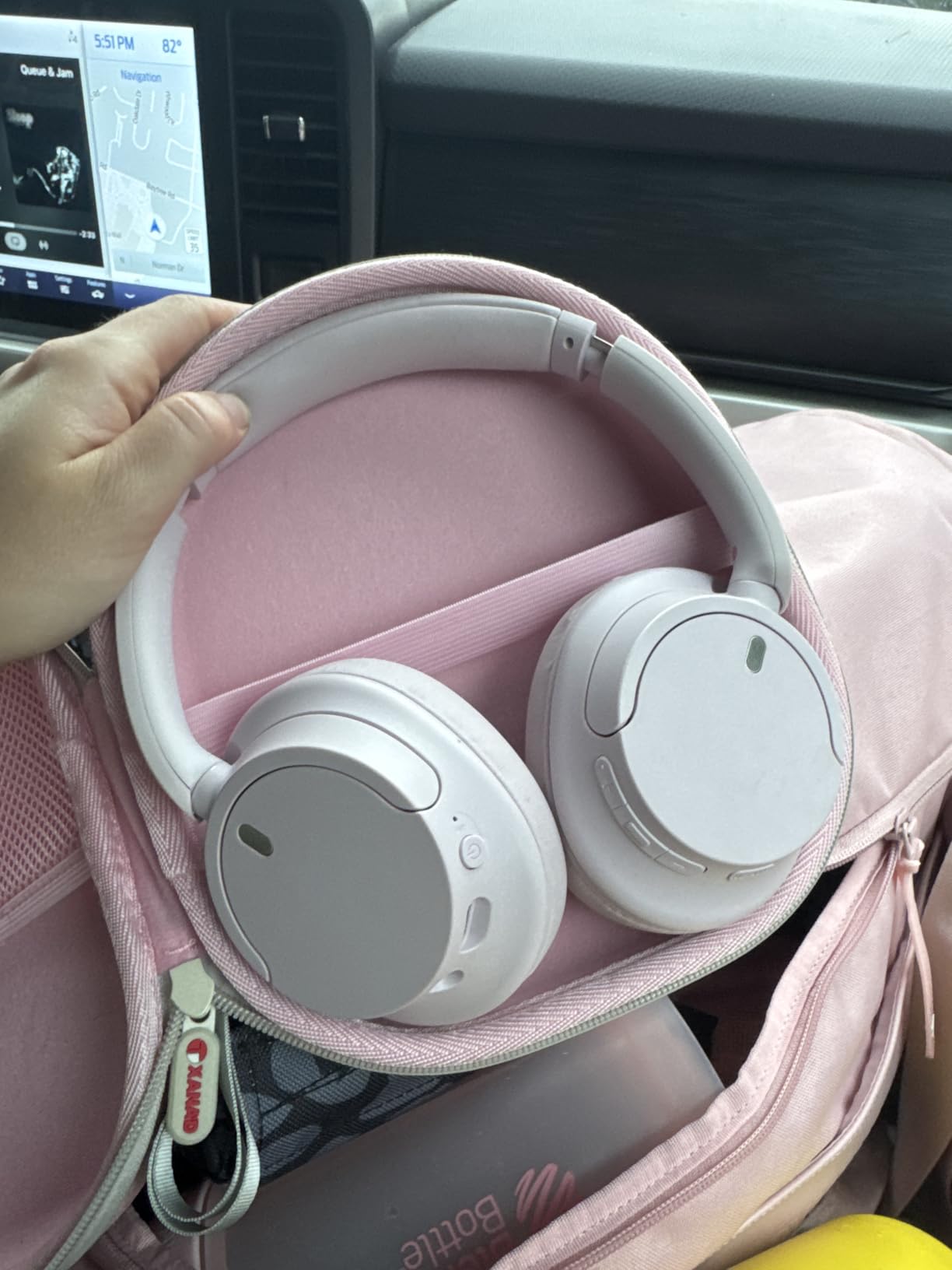 Sony WH-CH720N Wireless Noise Cancelling Over-Ear Headphones, White customer photo 2