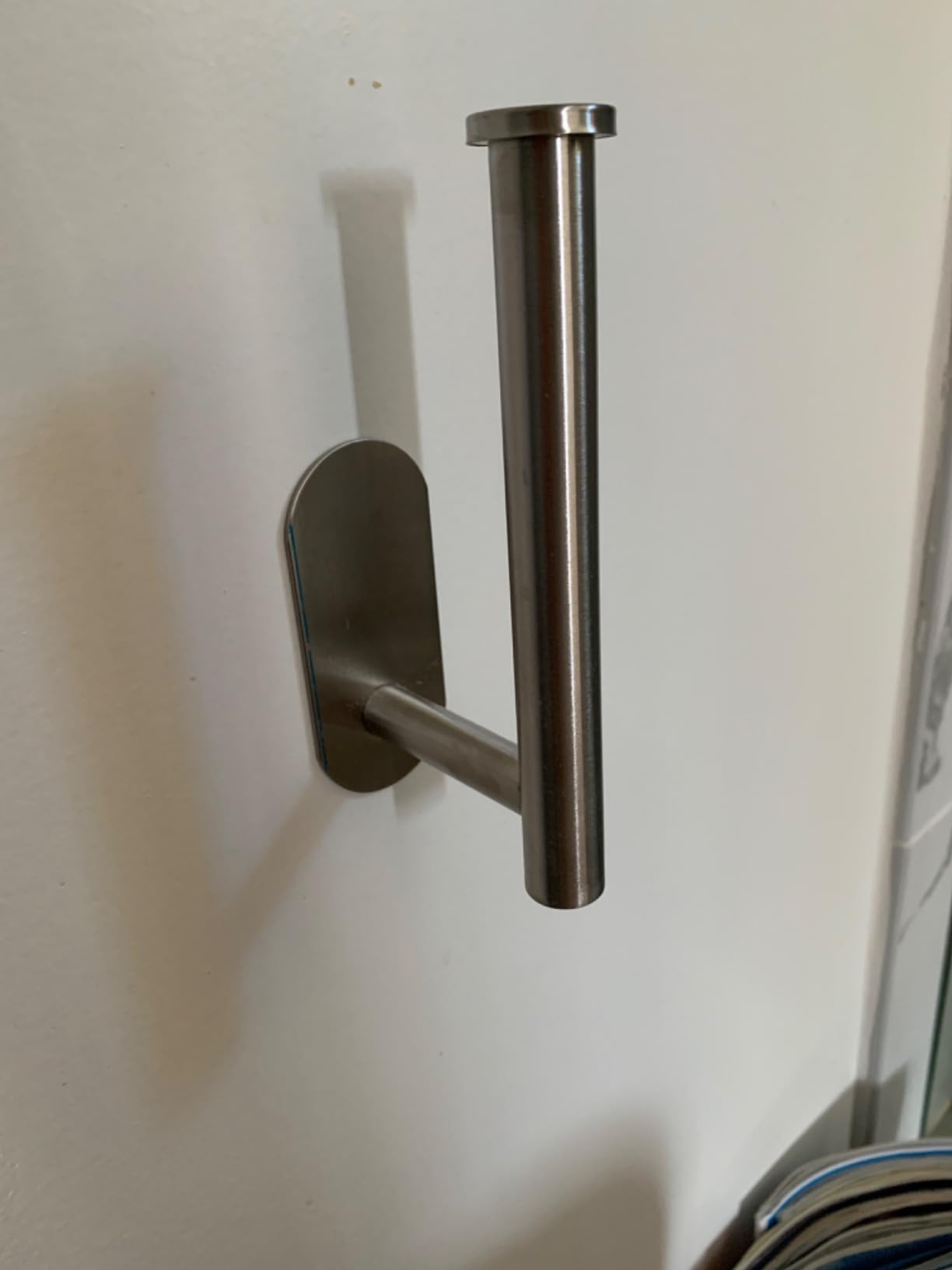 WYSE Self Adhesive Black Toilet Paper Holder,Stick on Toilet Paper Holder for Bathroom,Toilet Paper Roll Holders,SUS304 Stainless Steel RV Toilet Roll Holder customer photo 2