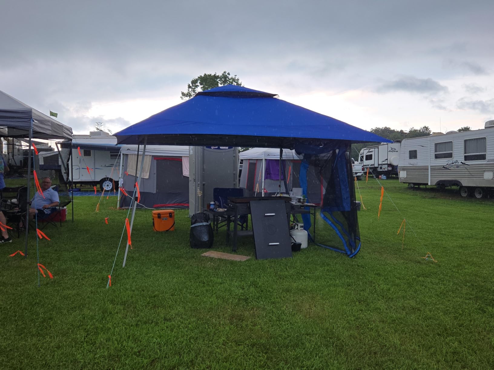CROWN SHADES 11x11 Pop Up Gazebo, Outdoor Canopy Tent, Gray customer photo 2