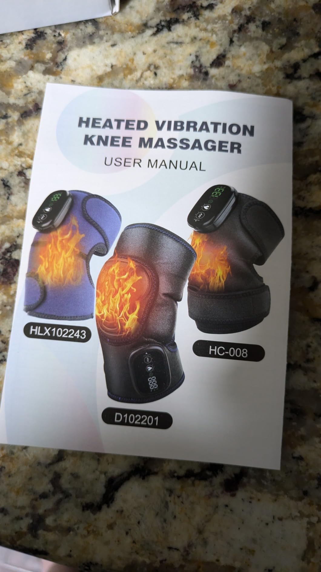 MOAJAZA Knee Massager with Heat and Vibration, Heating Pad for Knee Shoulder Elbow, Heated Knee Brace for Arthritis with Massage customer photo 2