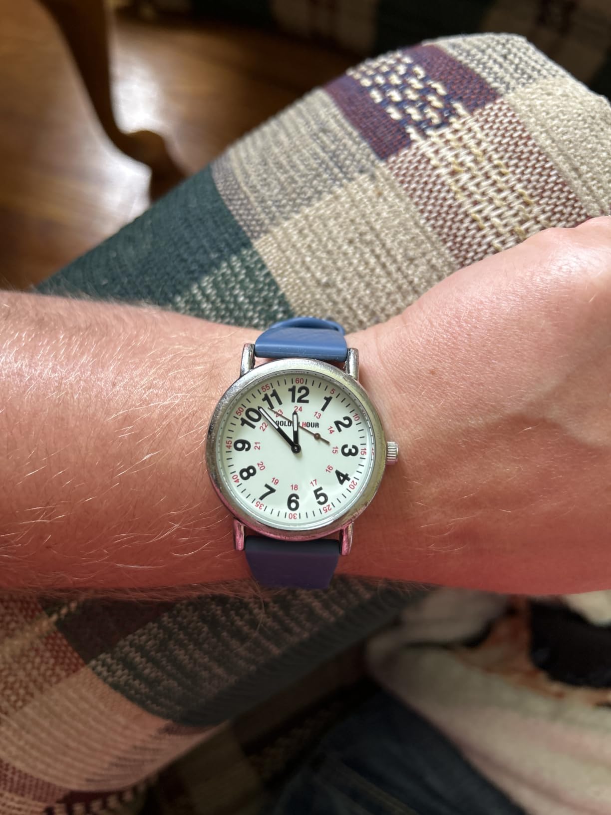 GOLDEN HOUR Waterproof Nurse Watch for Medical Professionals, Students Women Men - Military Time Luminouse Easy Read Dial, 24 Hour with Second Hand, Colorful Silicone Band customer photo 1